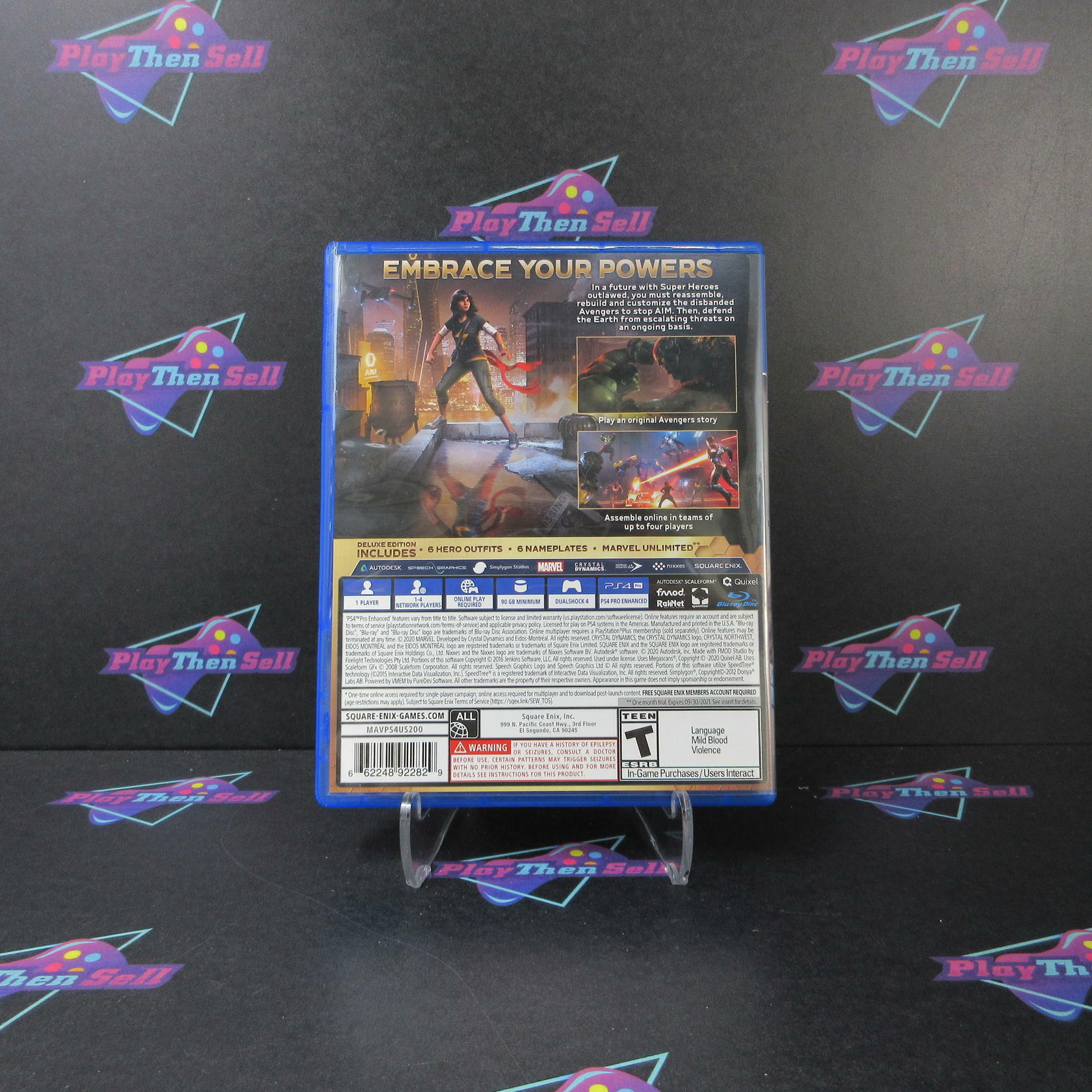 Marvel's Avengers Deluxe Edition PS4 PlayStation 4 - Like New