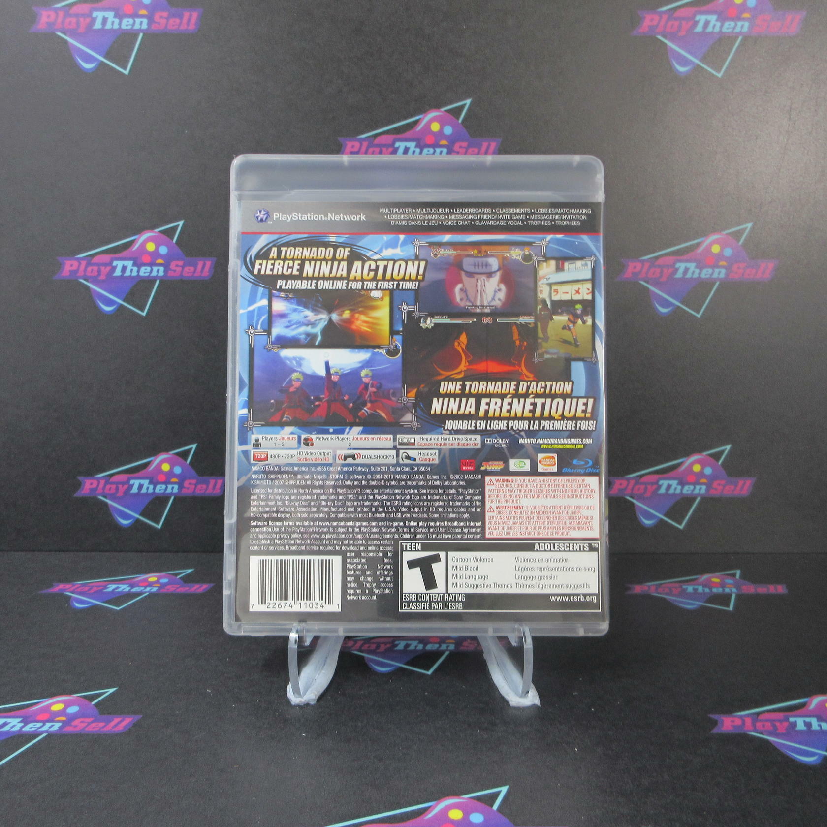 Naruto Shippuden Ultimate Ninja Storm 2 PS3 PlayStation 3 - Like New