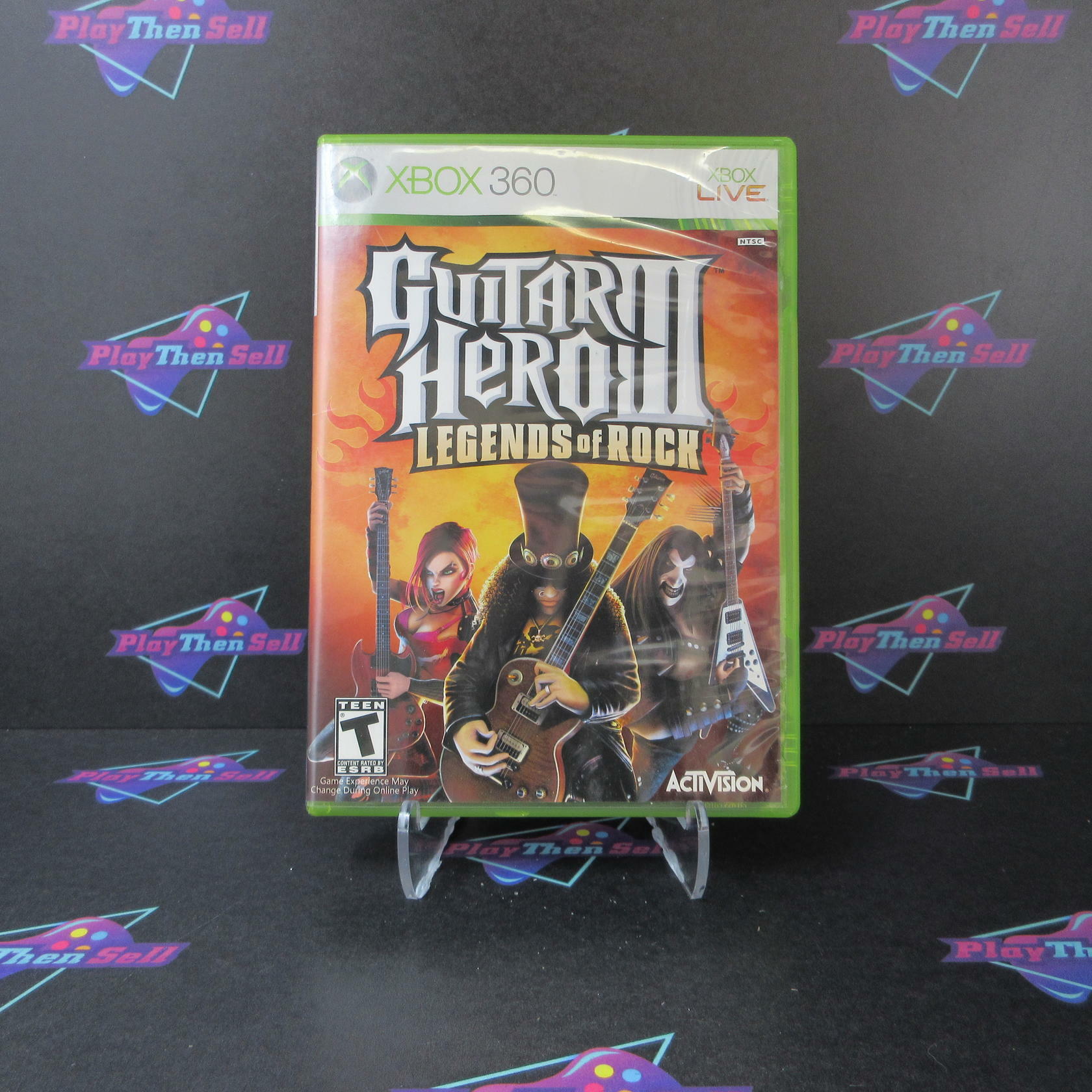 Guitar Hero III Legends of Rock Xbox 360 AD Complete CIB - Very Good