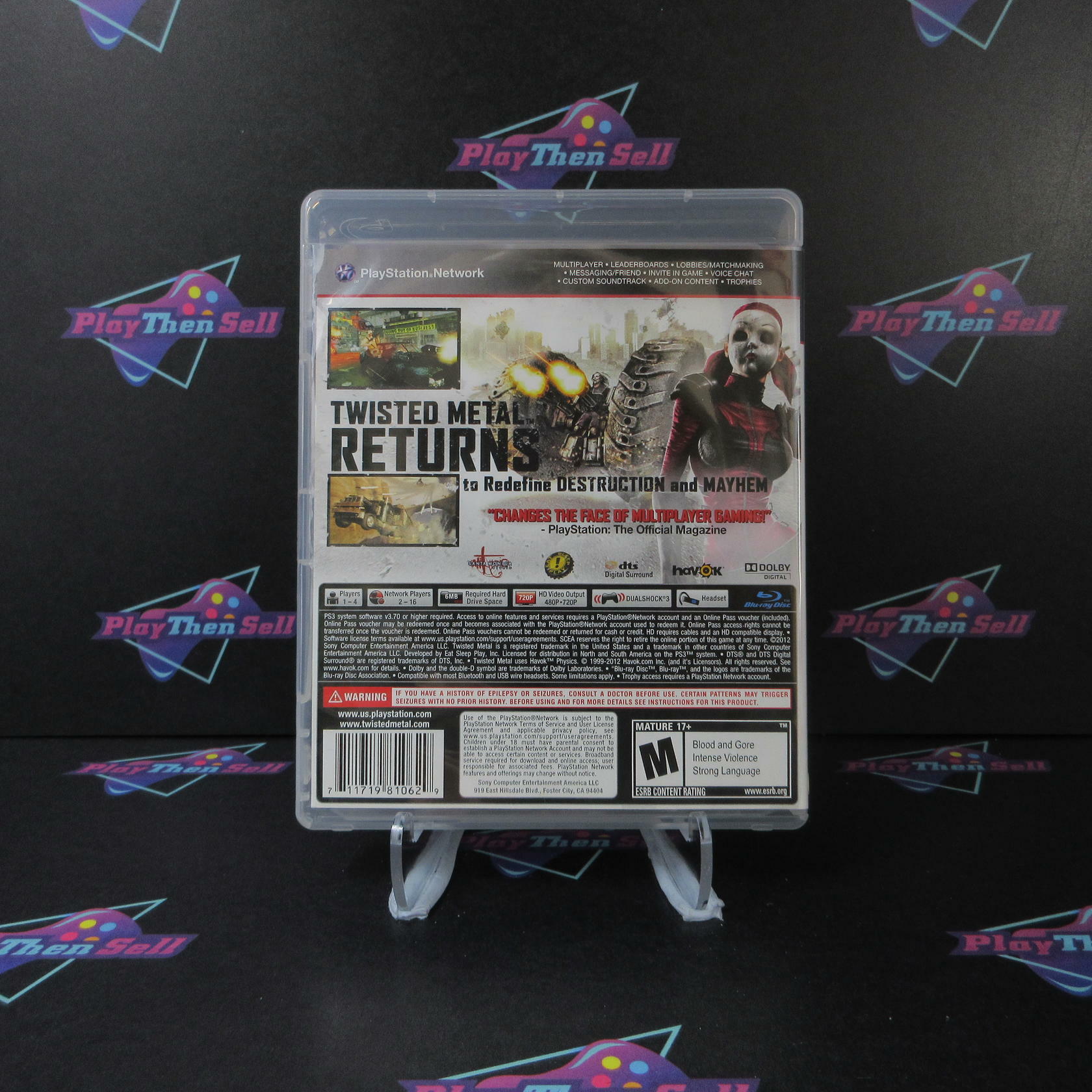Twisted Metal Limited Edition PS3 PlayStation 3 - Like New