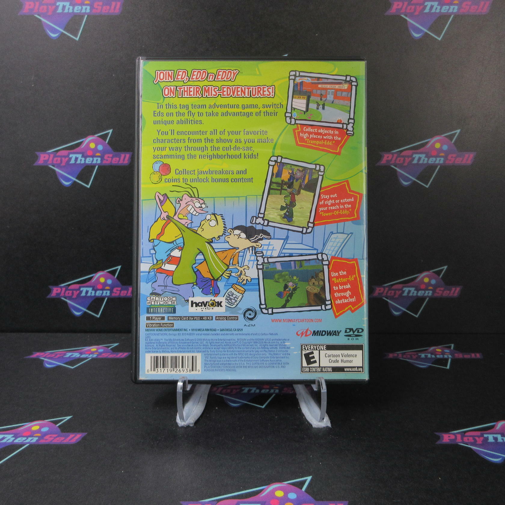 Ed, Edd 'n Eddy The Mis-Edventures PS2 PlayStation 2 + Reg Card - Like New