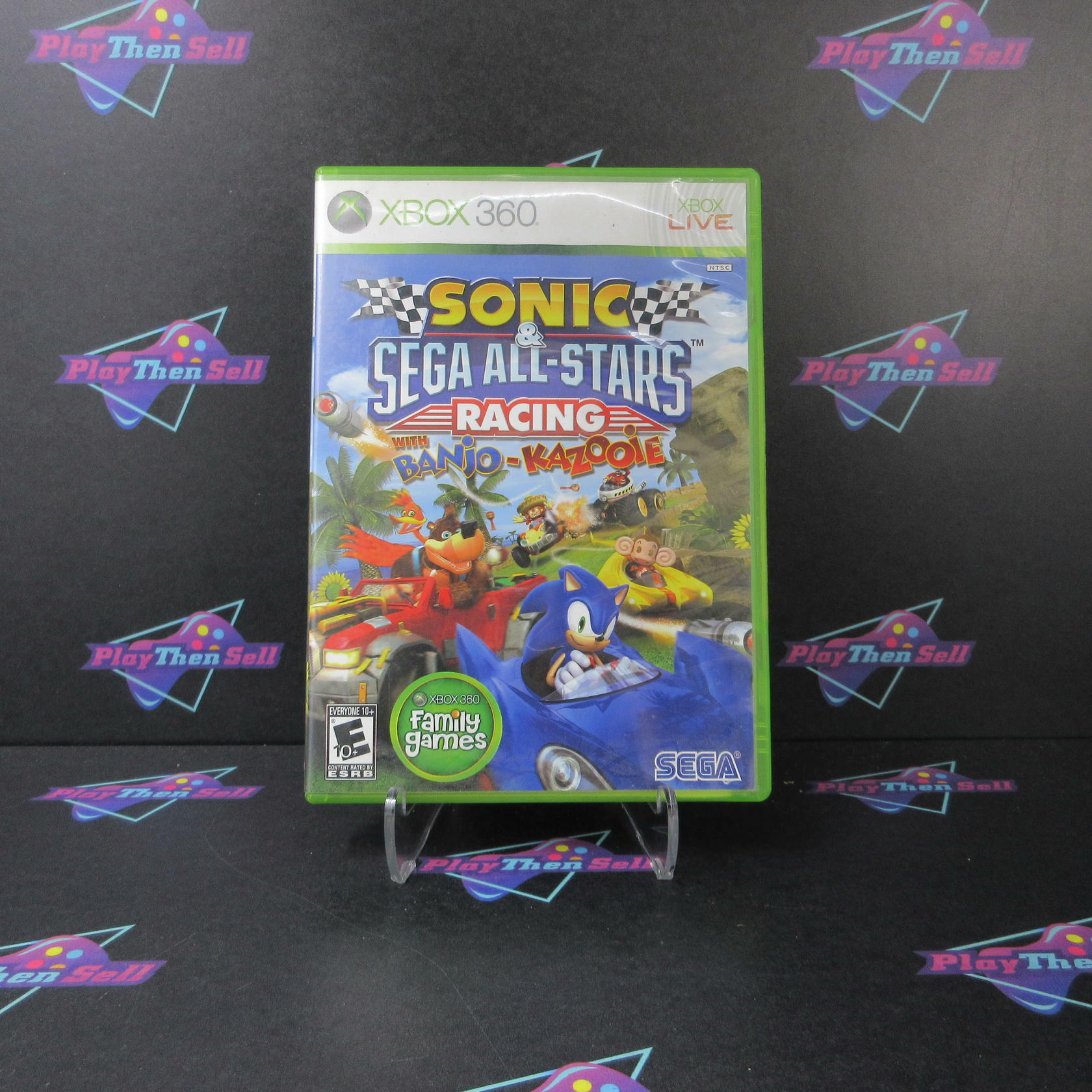 Sonic & Sega All-Stars Racing Xbox 360 AD/DD Complete CIB - Very Good