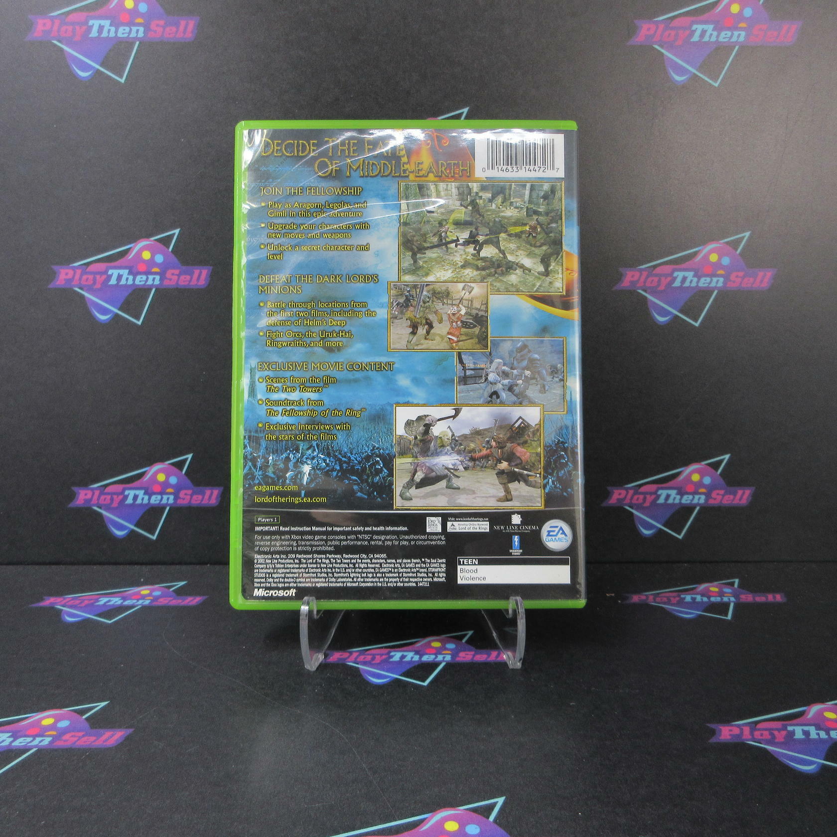 The Lord of the Rings The Two Towers Xbox MD Complete CIB - Very Good