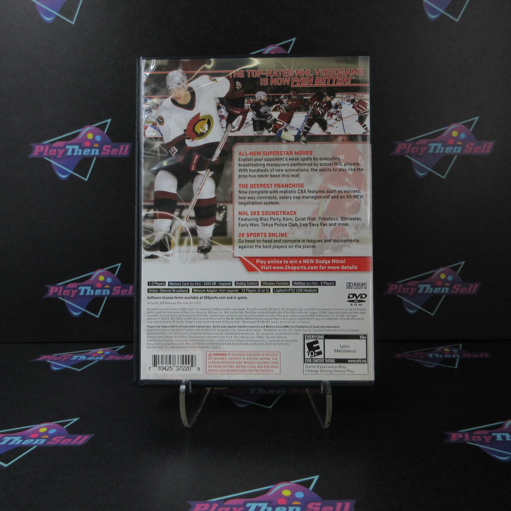 NHL 2K8 PS2 PlayStation 2 - Like New