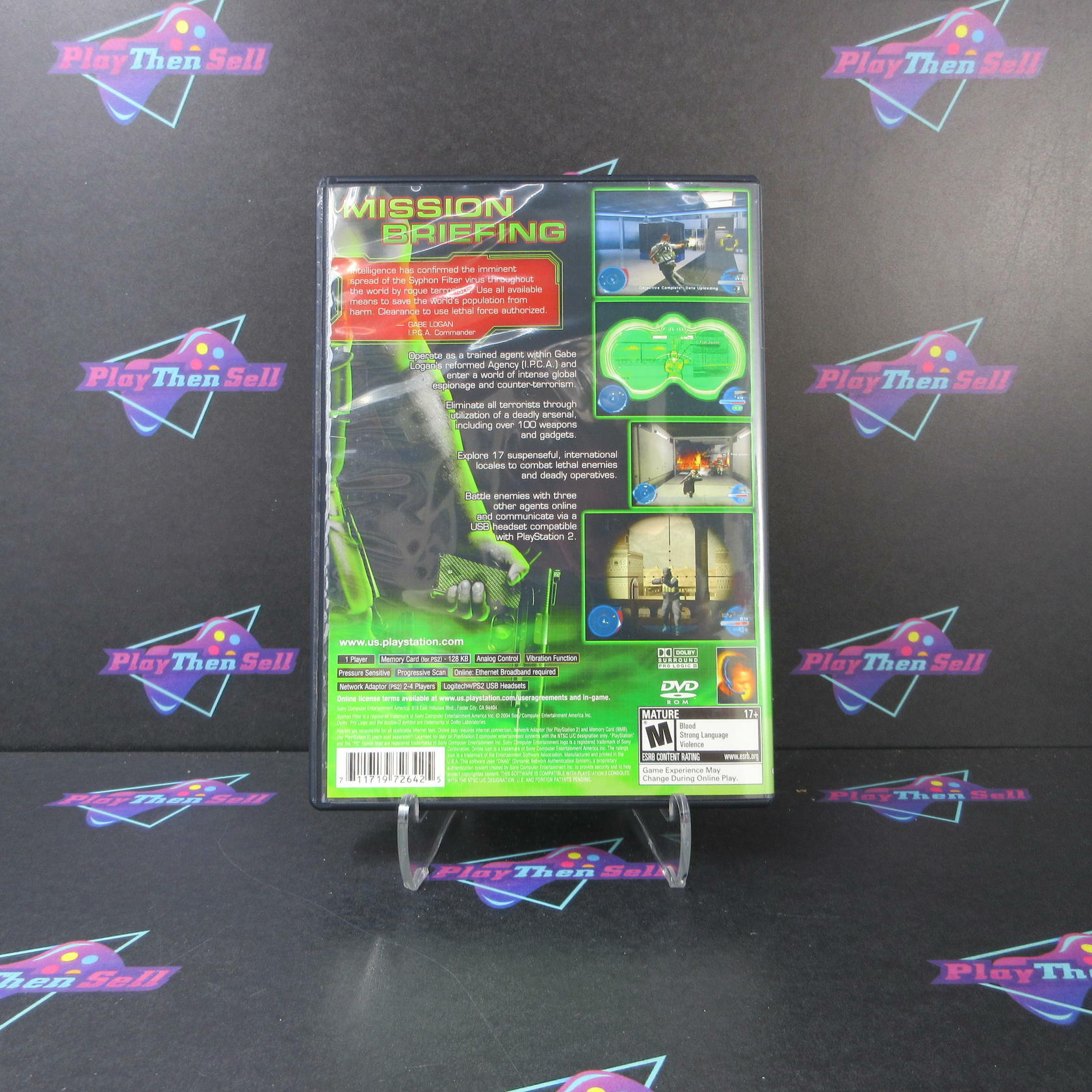 Syphon Filter The Omega Strain PS2 PlayStation 2 + Reg Card - Like New
