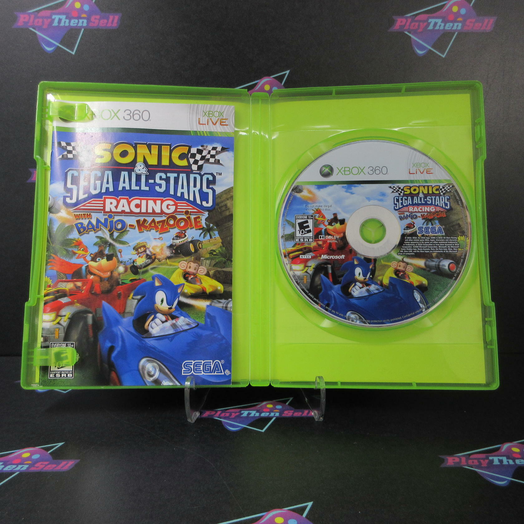 Sonic & Sega All-Stars Racing Xbox 360 AD/DD Complete CIB - Very Good