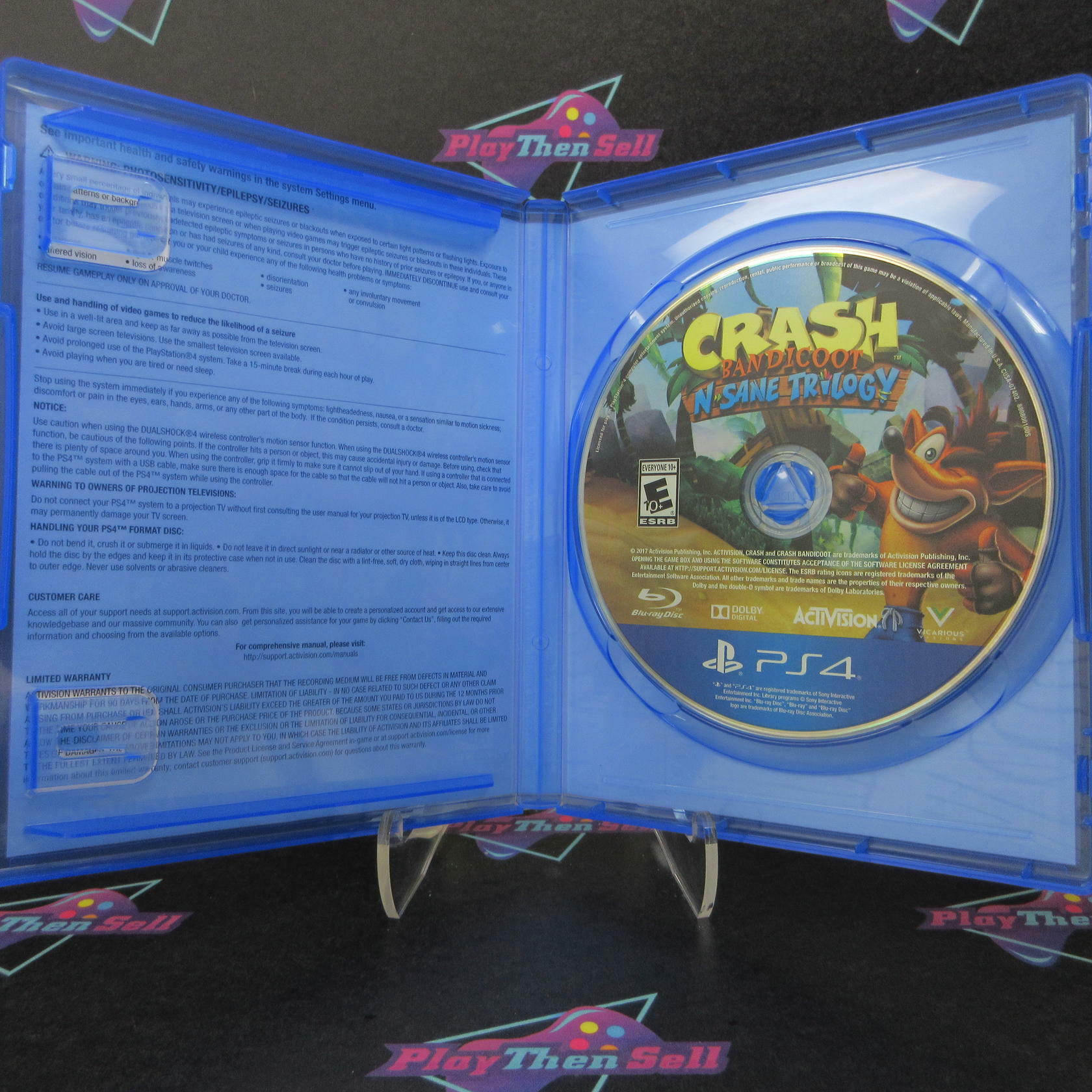 Crash Bandicoot N Sane Trilogy PS4 PlayStation 4 - Like New