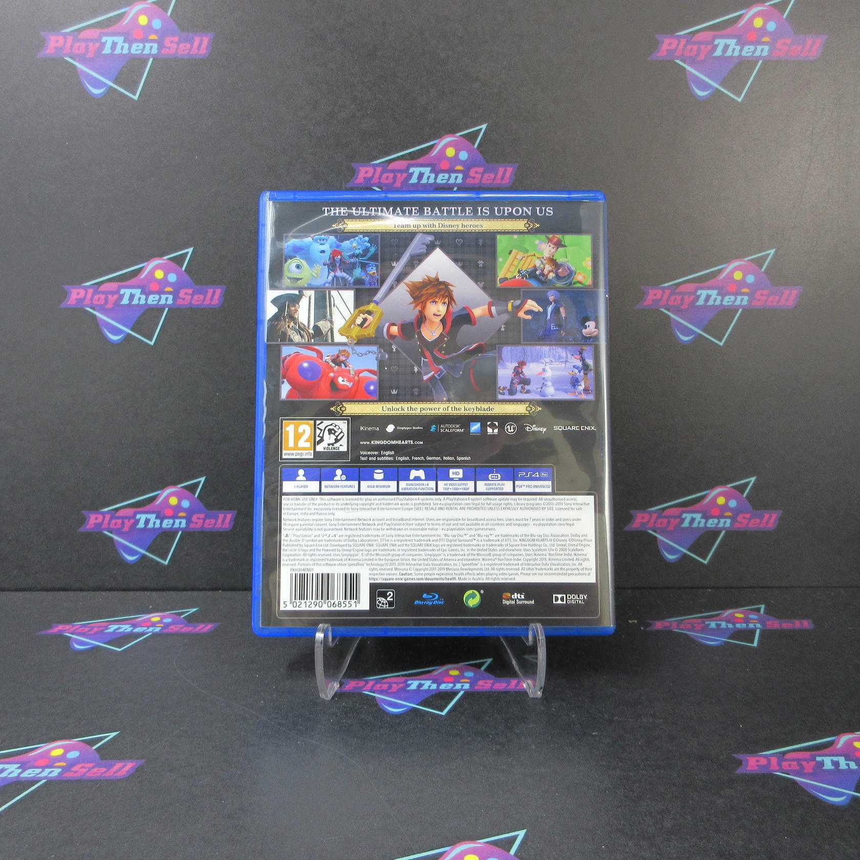 Kingdom Hearts III PS4 PlayStation 4 PAL - Like New