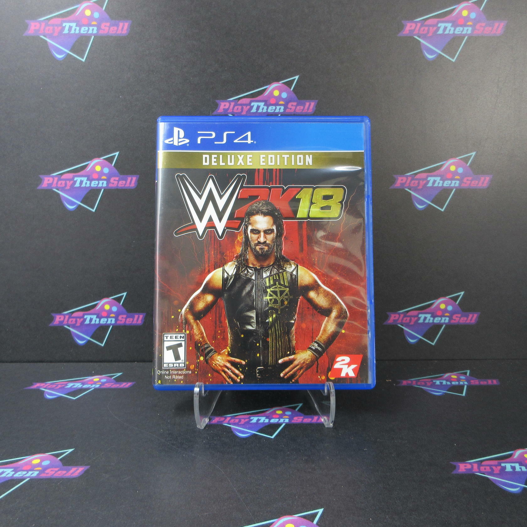 WWE 2K18 Deluxe Edition PS4 PlayStation 4 - Like New