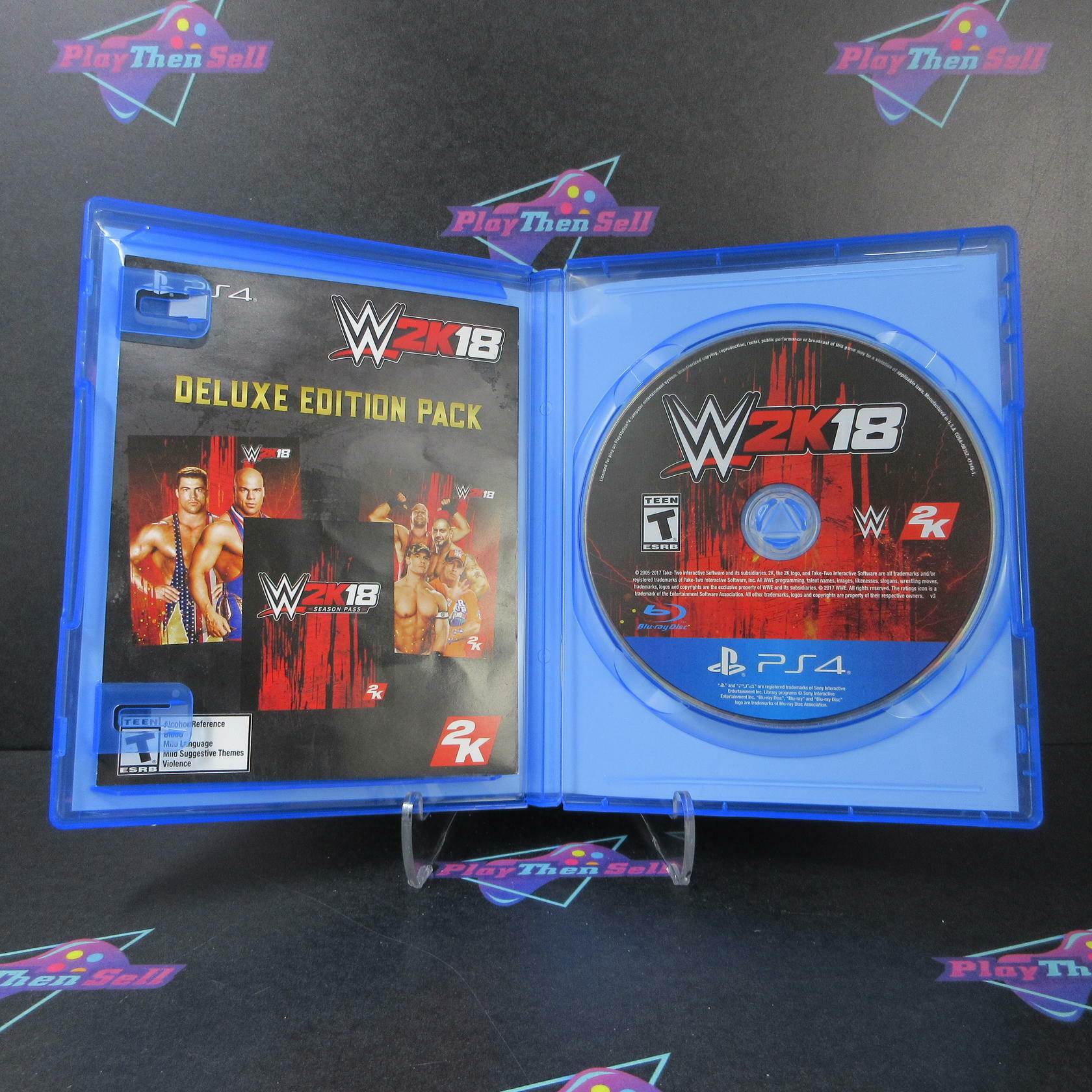 WWE 2K18 Deluxe Edition PS4 PlayStation 4 - Like New