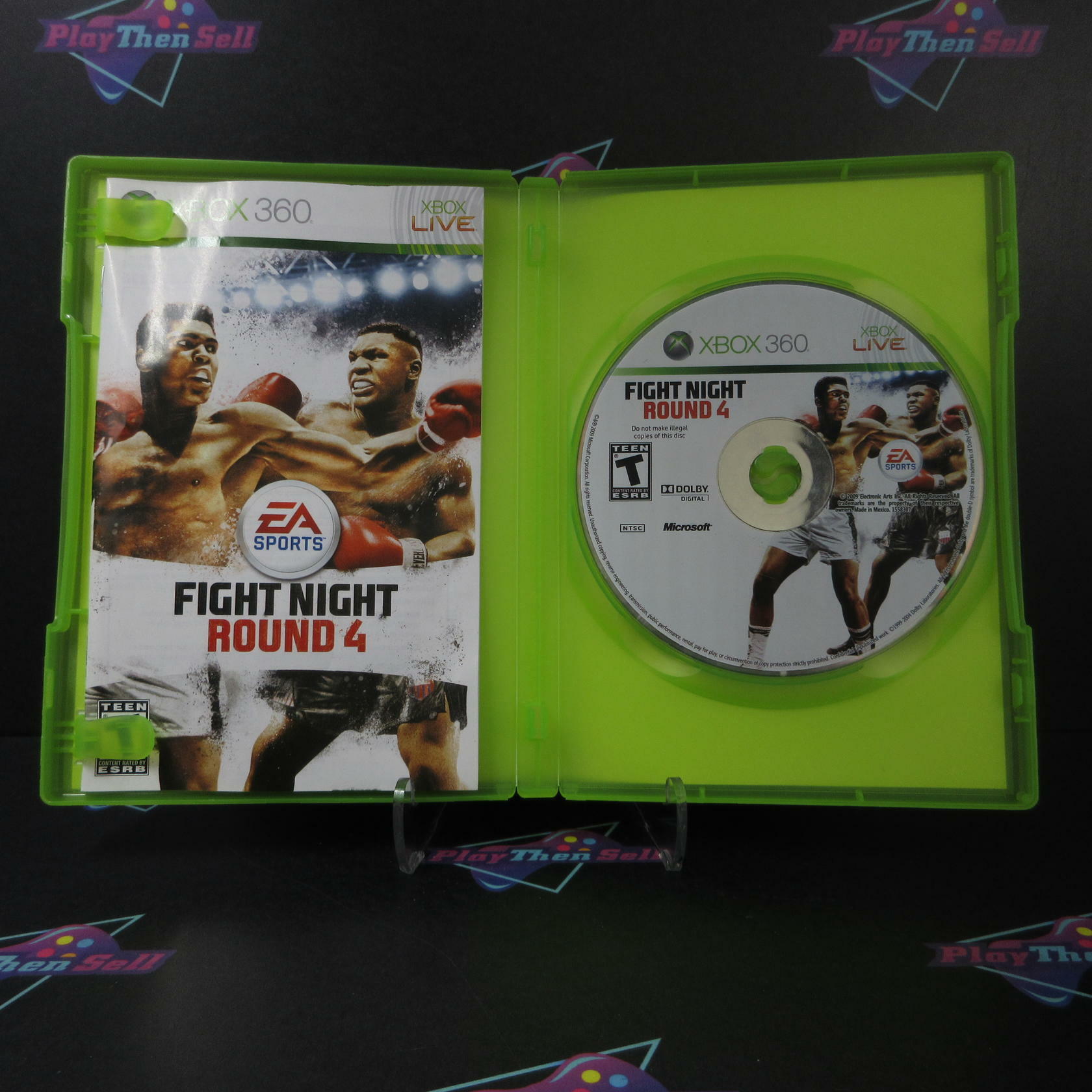 Fight Night Round 4 Xbox 360 AD/DD Complete CIB - Very Good