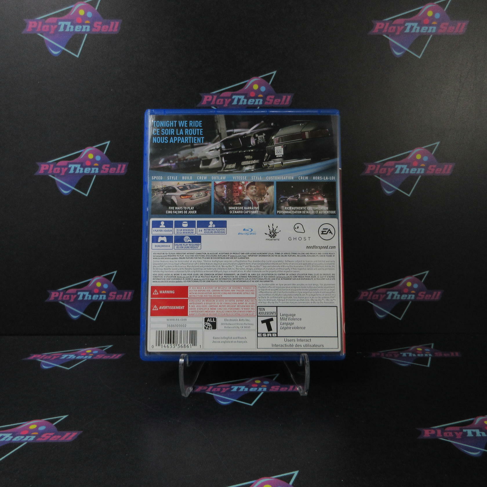 Need for Speed PS4 PlayStation 4 PlayStation Hits - Like New