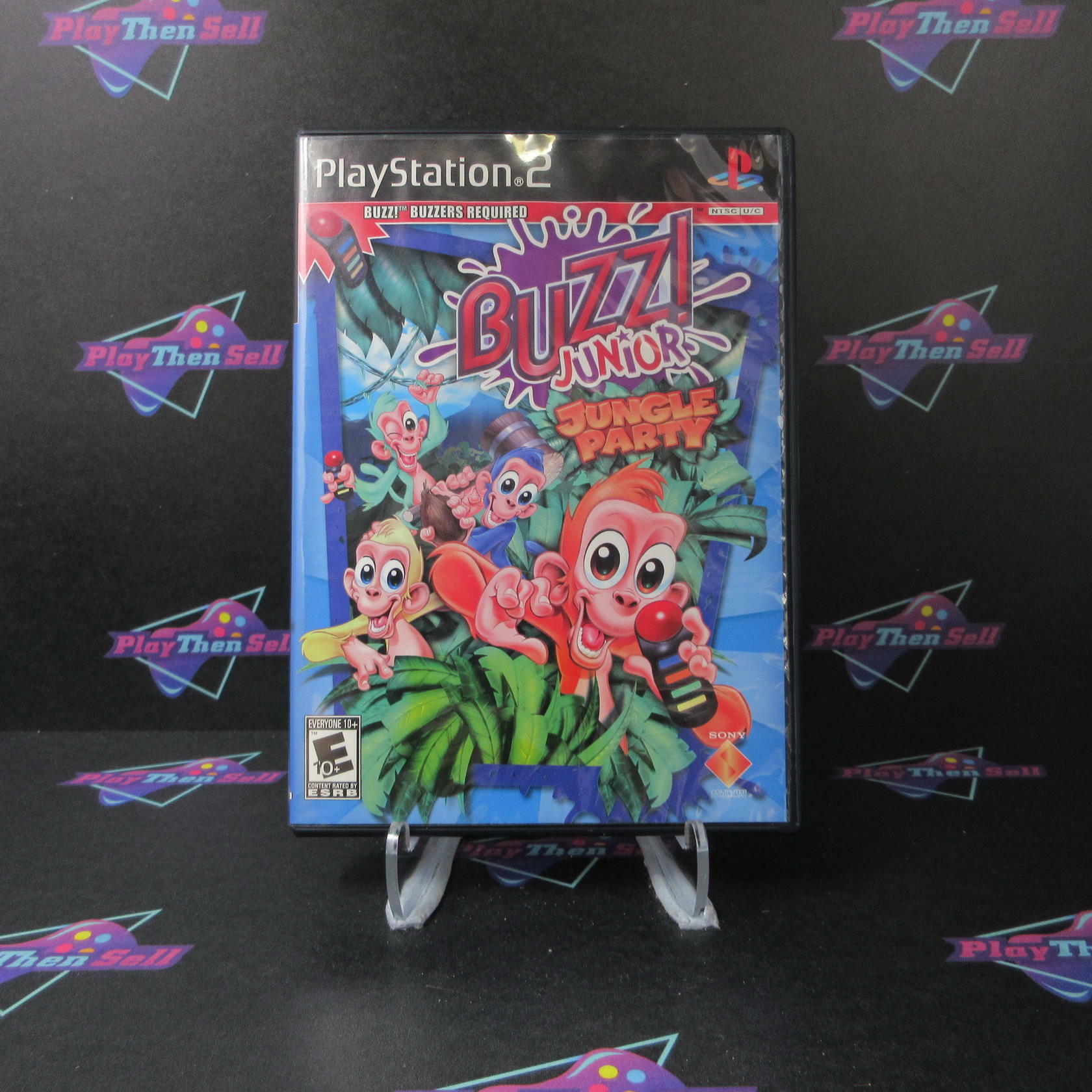 BUZZ Jr Jungle Party PS2 PlayStation 2 + Reg Card - Software Only - Like New