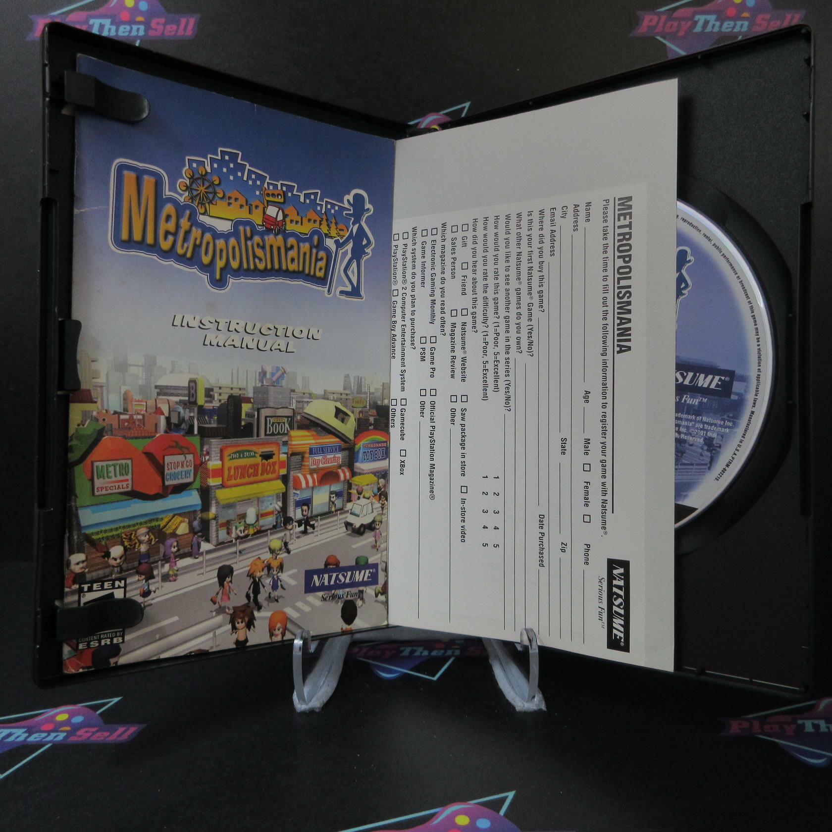 Metropolismania PS2 PlayStation 2 + Reg Card - Like New
