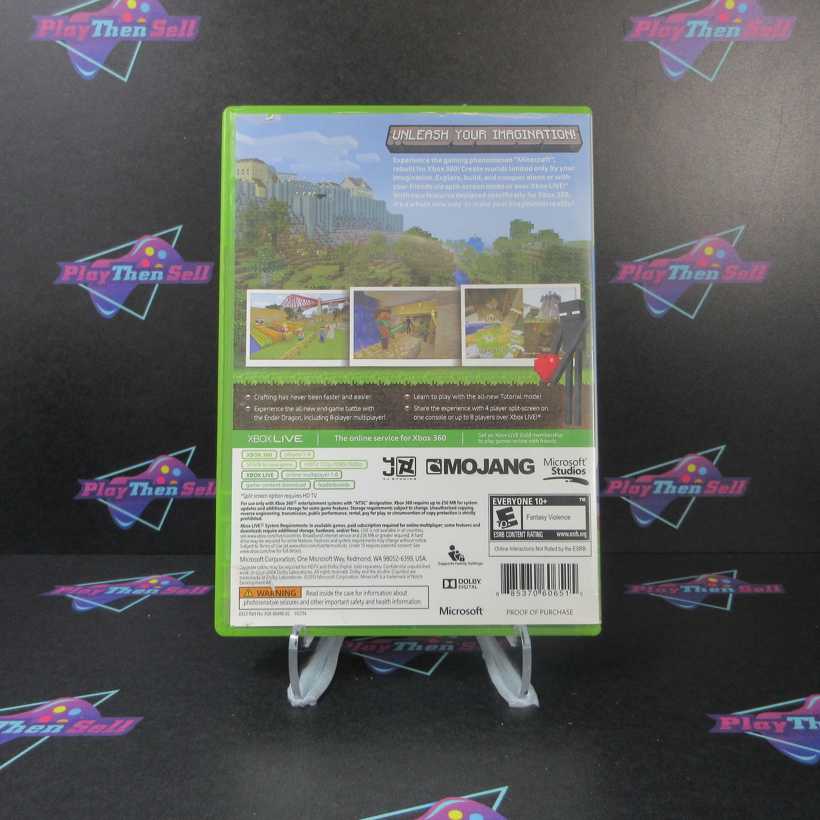 Minecraft Xbox 360 AD Complete CIB - Very Good