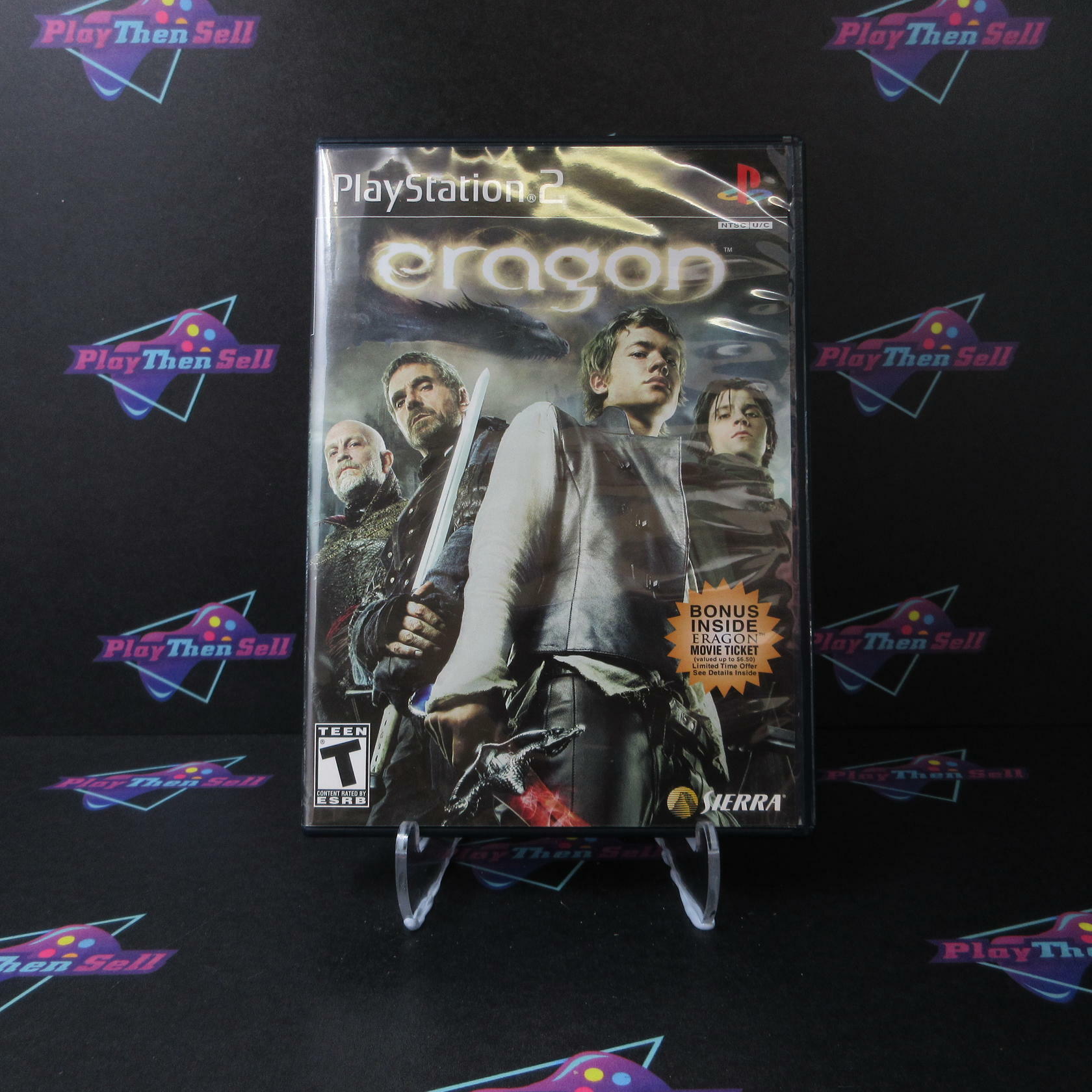Eragon PS2 PlayStation 2 + Movie Ticket - Like New
