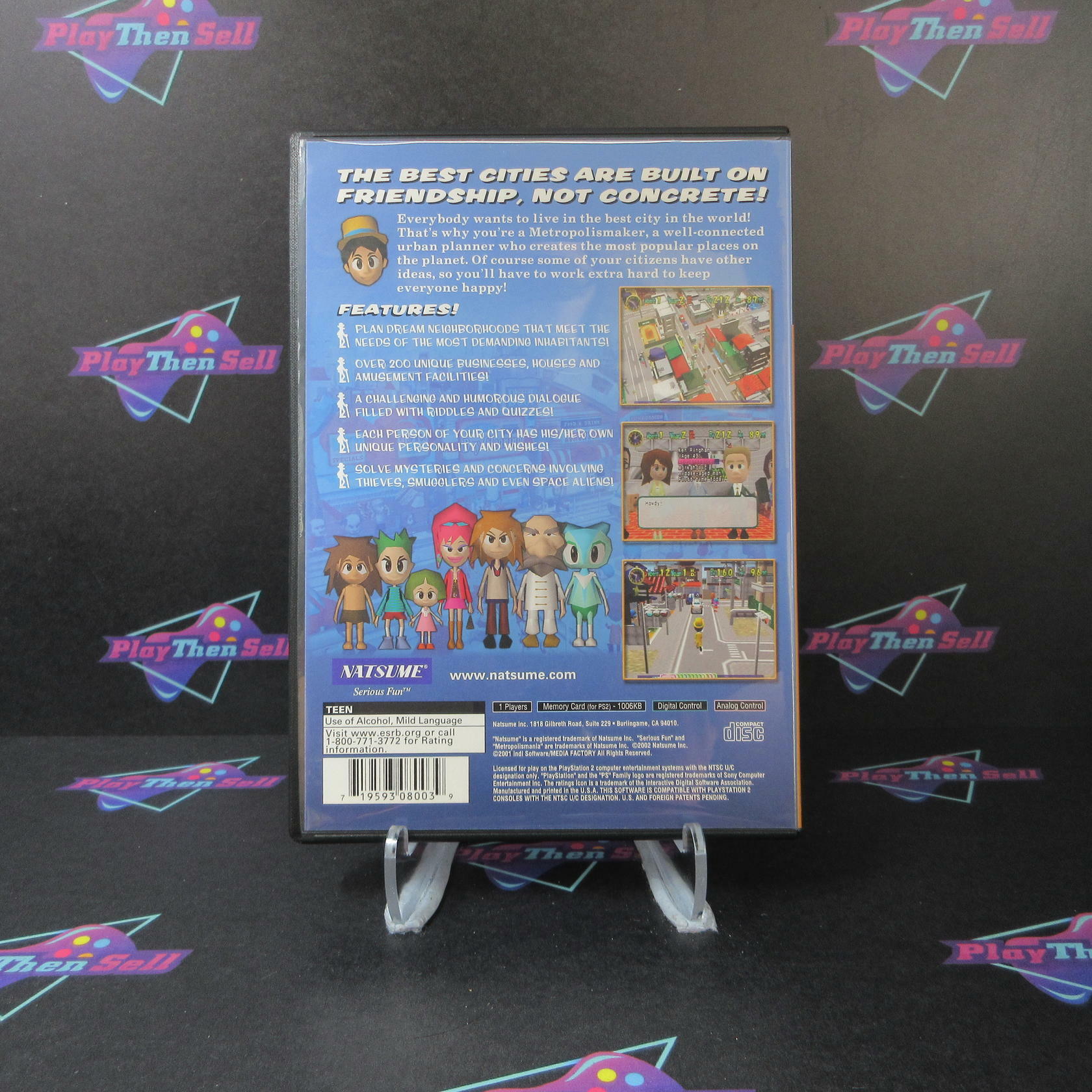 Metropolismania PS2 PlayStation 2 + Reg Card - Like New