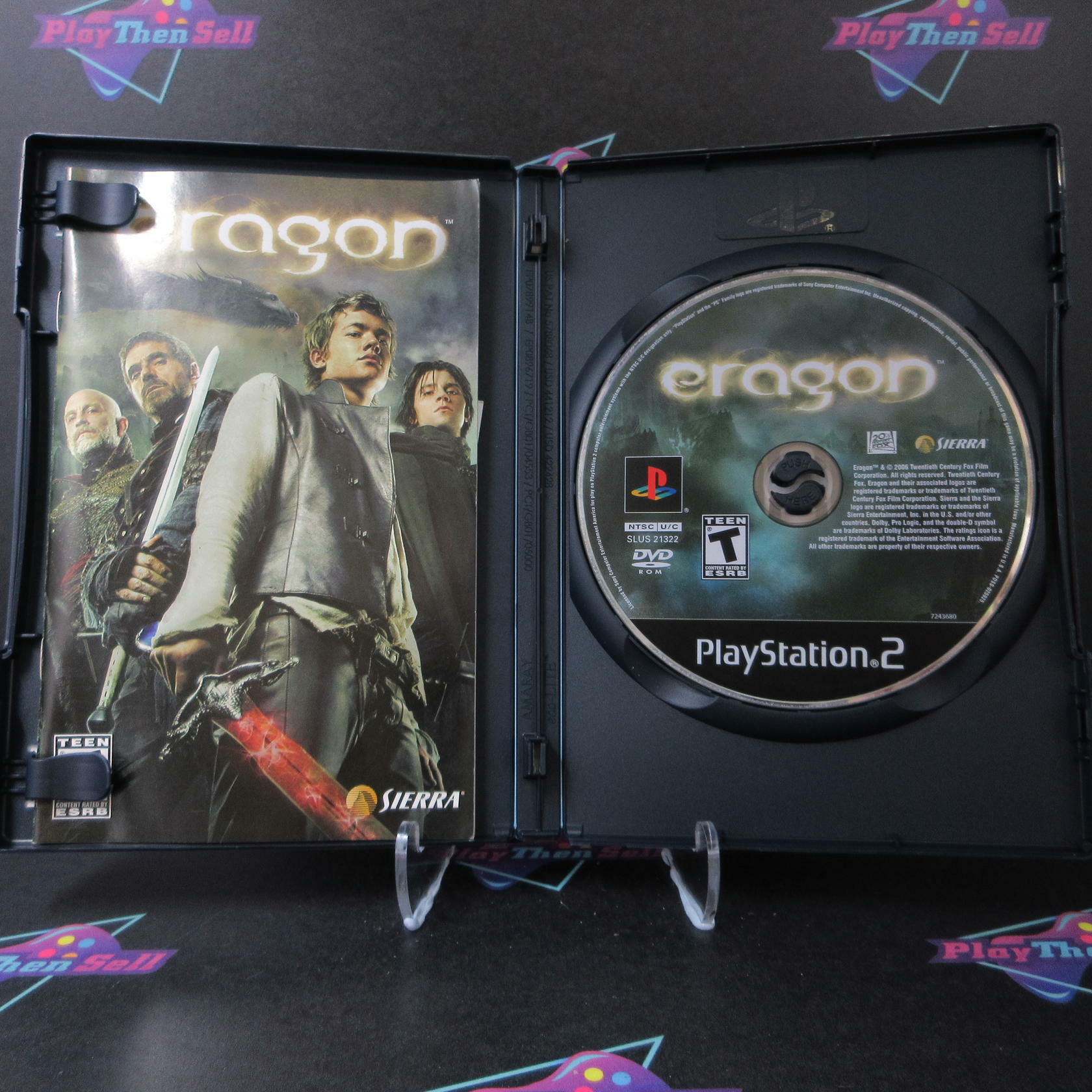Eragon PS2 PlayStation 2 + Movie Ticket - Like New