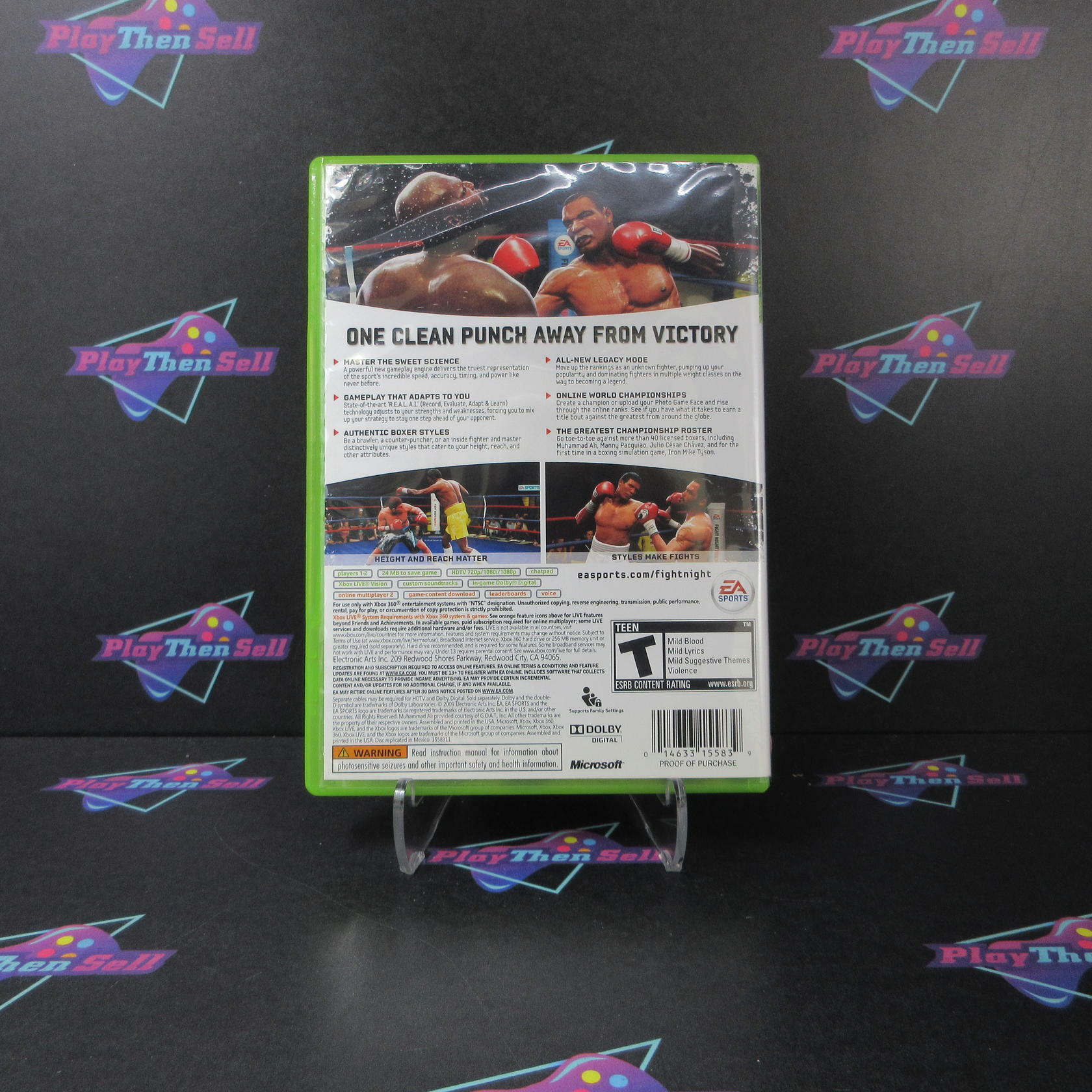 Fight Night Round 4 Xbox 360 AD/DD Complete CIB - Very Good
