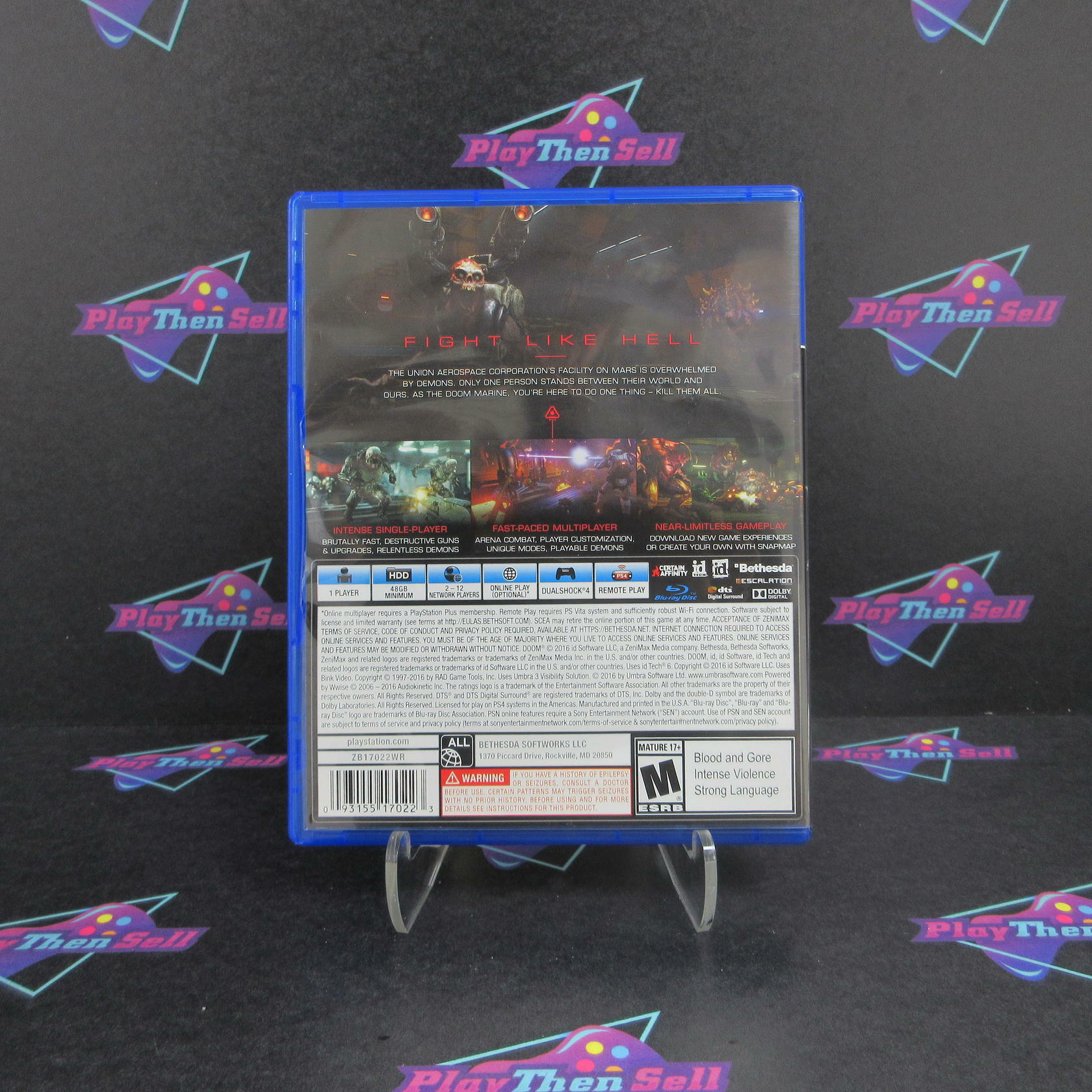 Doom PS4 PlayStation 4 - Like New