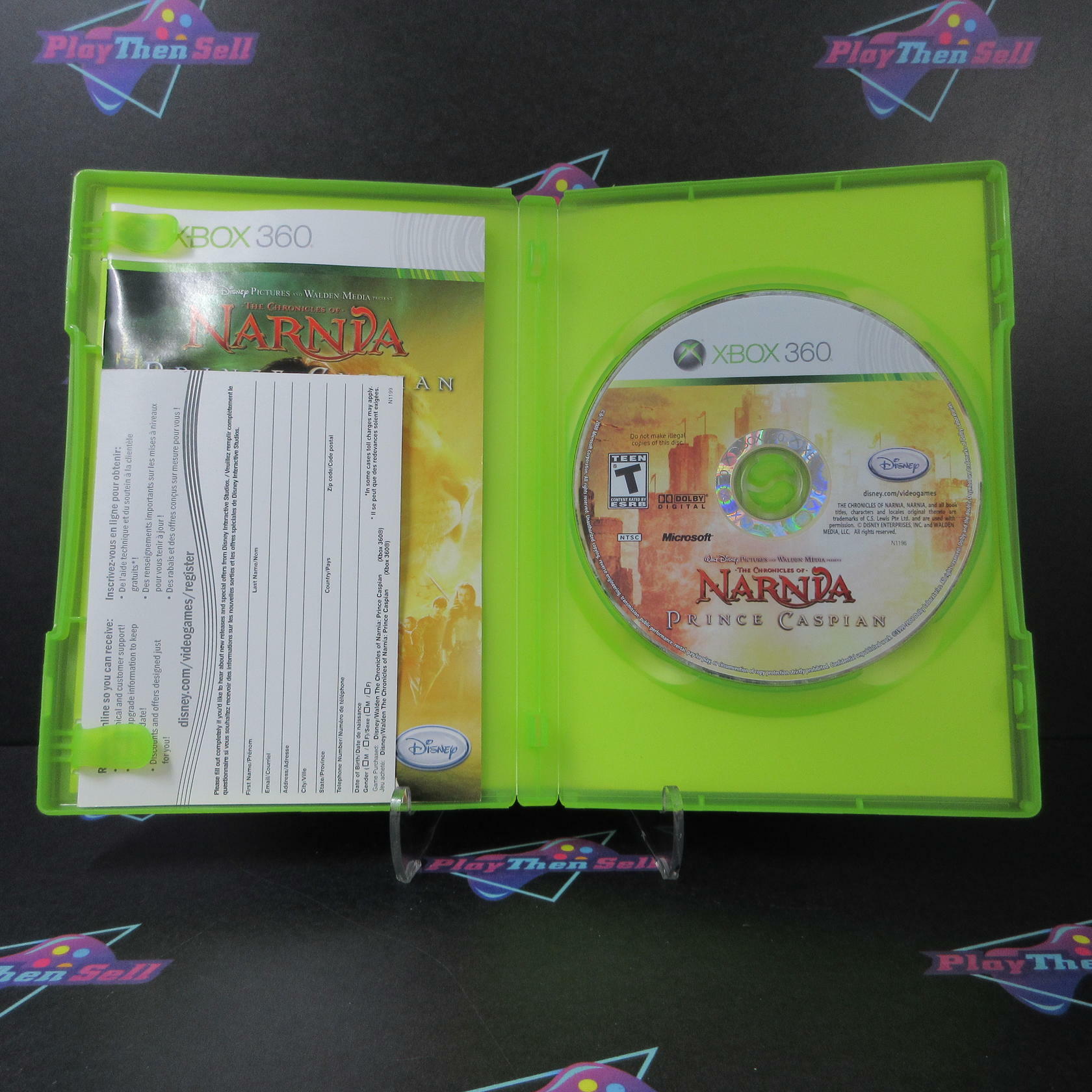 The Chronicles of Narnia Prince Caspian + Reg Card Xbox 360 AD Complete CIB - Very Good