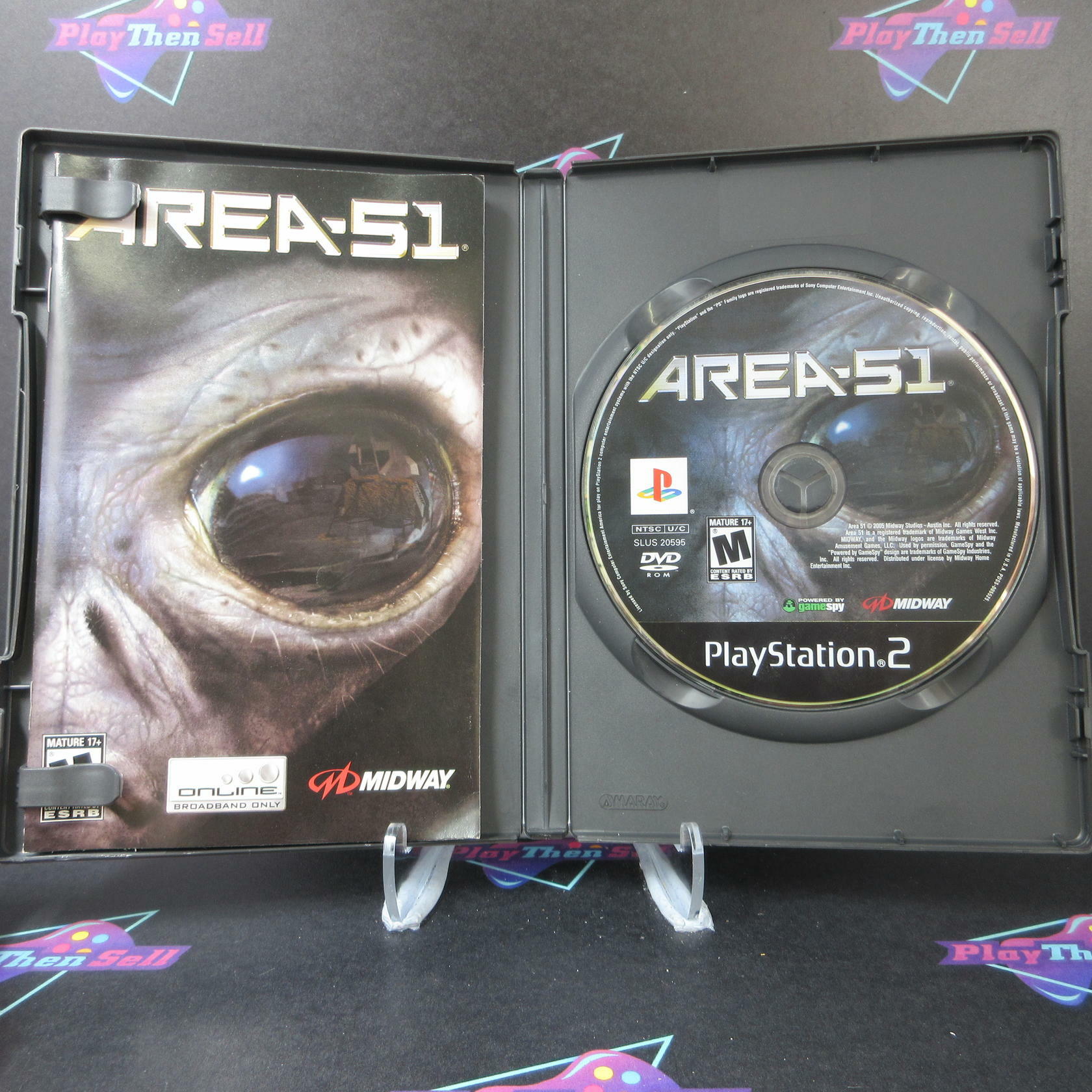 Area 51 PS2 PlayStation 2 + Reg Card - Like New