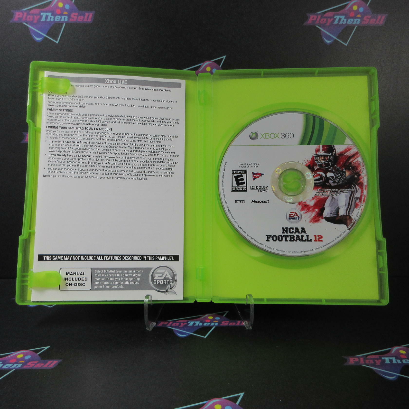 NCAA Football 12 Xbox 360 AD Complete CIB - Very Good