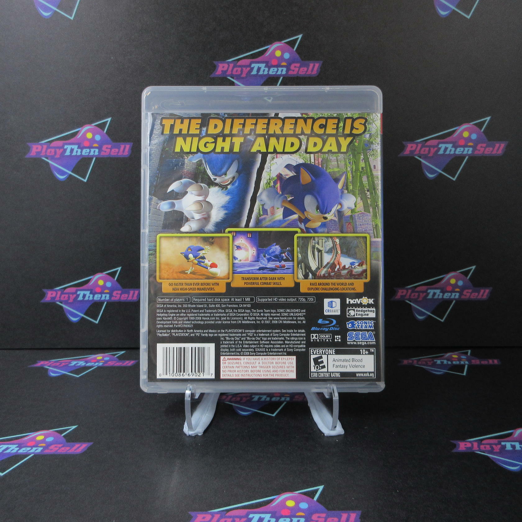 Sonic Unleashed PS3 PlayStation 3 - Like New