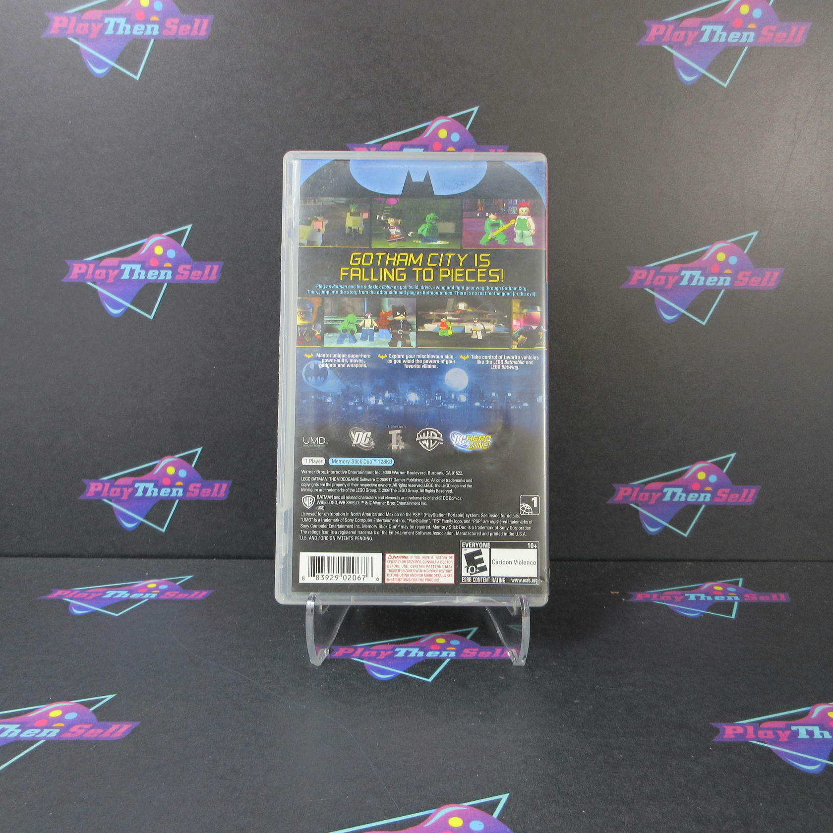 LEGO Batman GH Clear UMD Sony PSP MD Complete CIB - Very Good