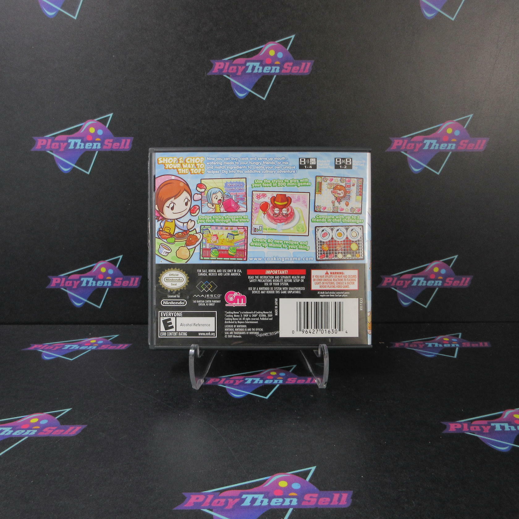 Cooking Mama 3 Shop & Chop Nintendo DS AD/CS Complete CIB - Very Good