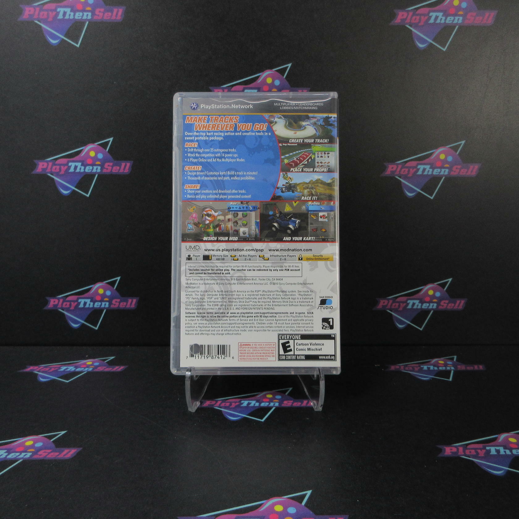 ModNation Racers Sony PSP AD Complete CIB - Very Good