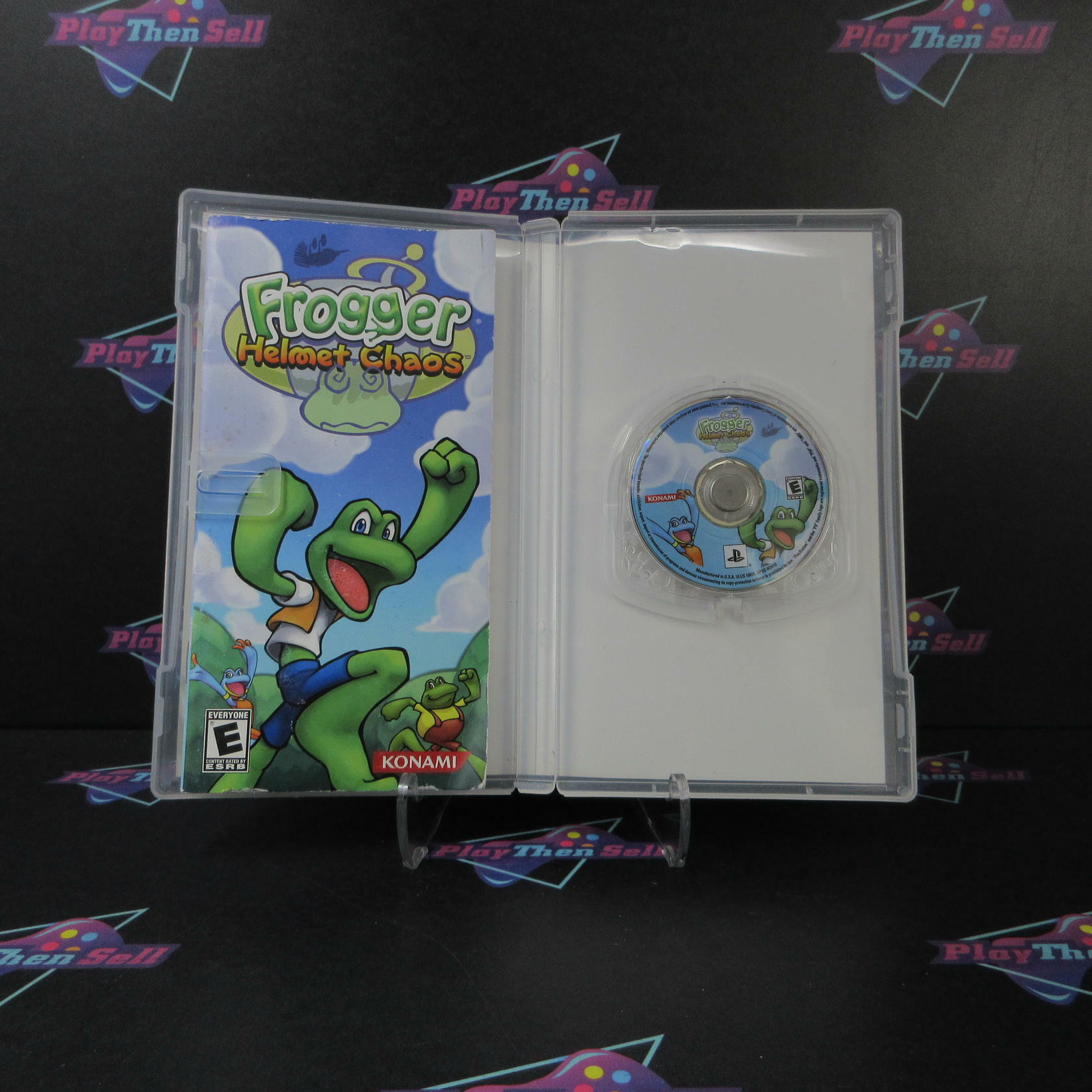 Frogger Helmet Chaos Clear UMD Sony PSP AD/MD Complete CIB - Very Good