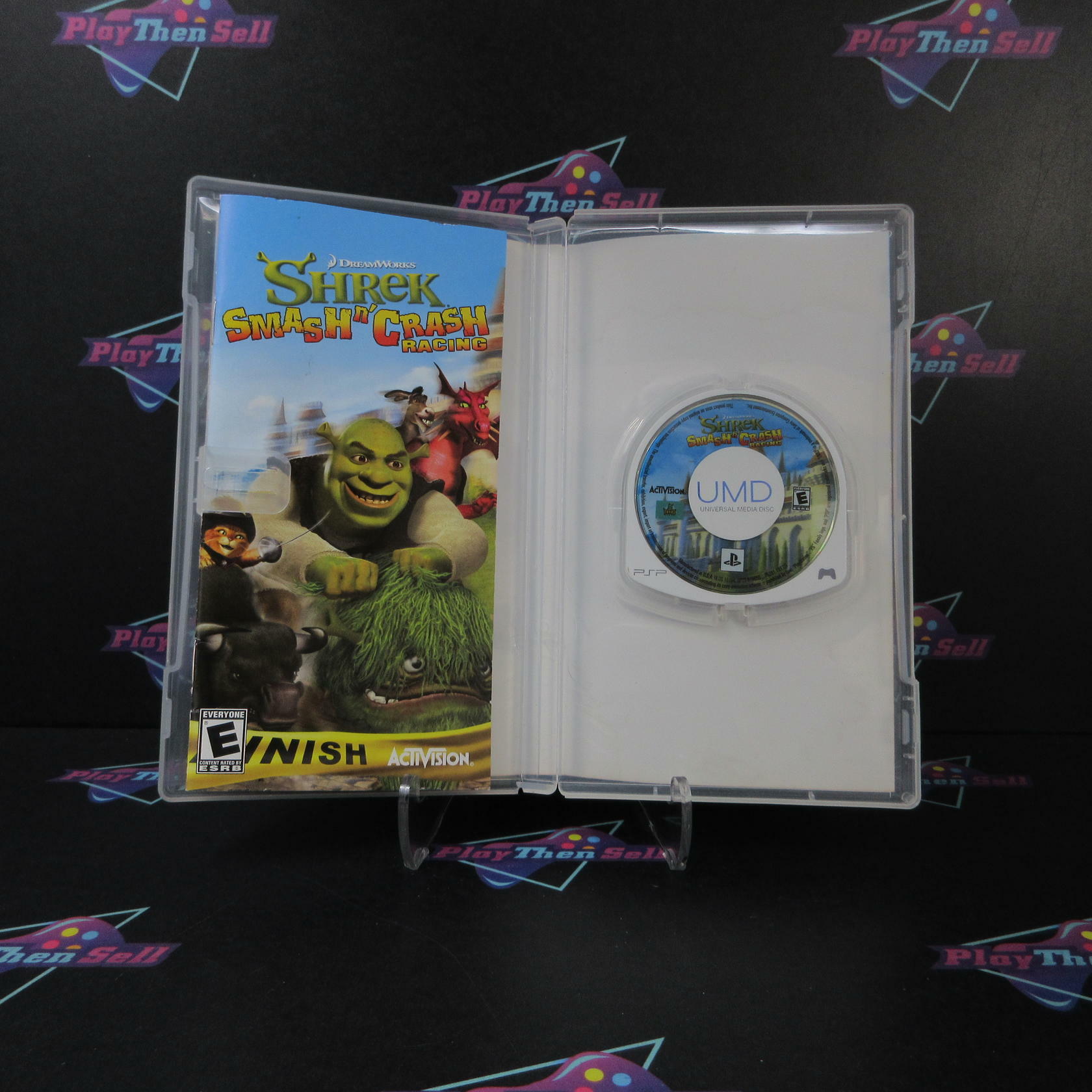 Shrek Smash & Crash Sony PSP AD Complete CIB - Very Good