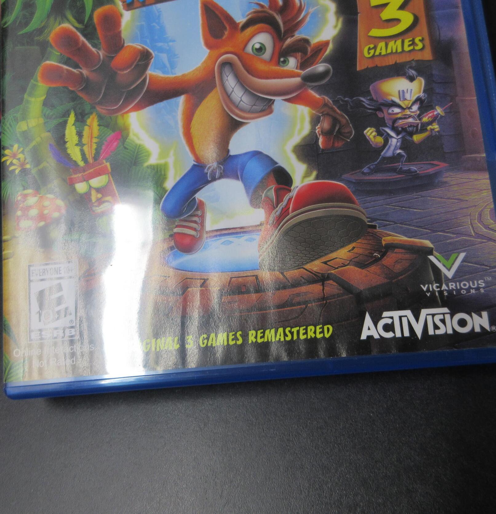 Crash Bandicoot N Sane Trilogy PS4 PlayStation 4 AD Complete CIB - Very Good