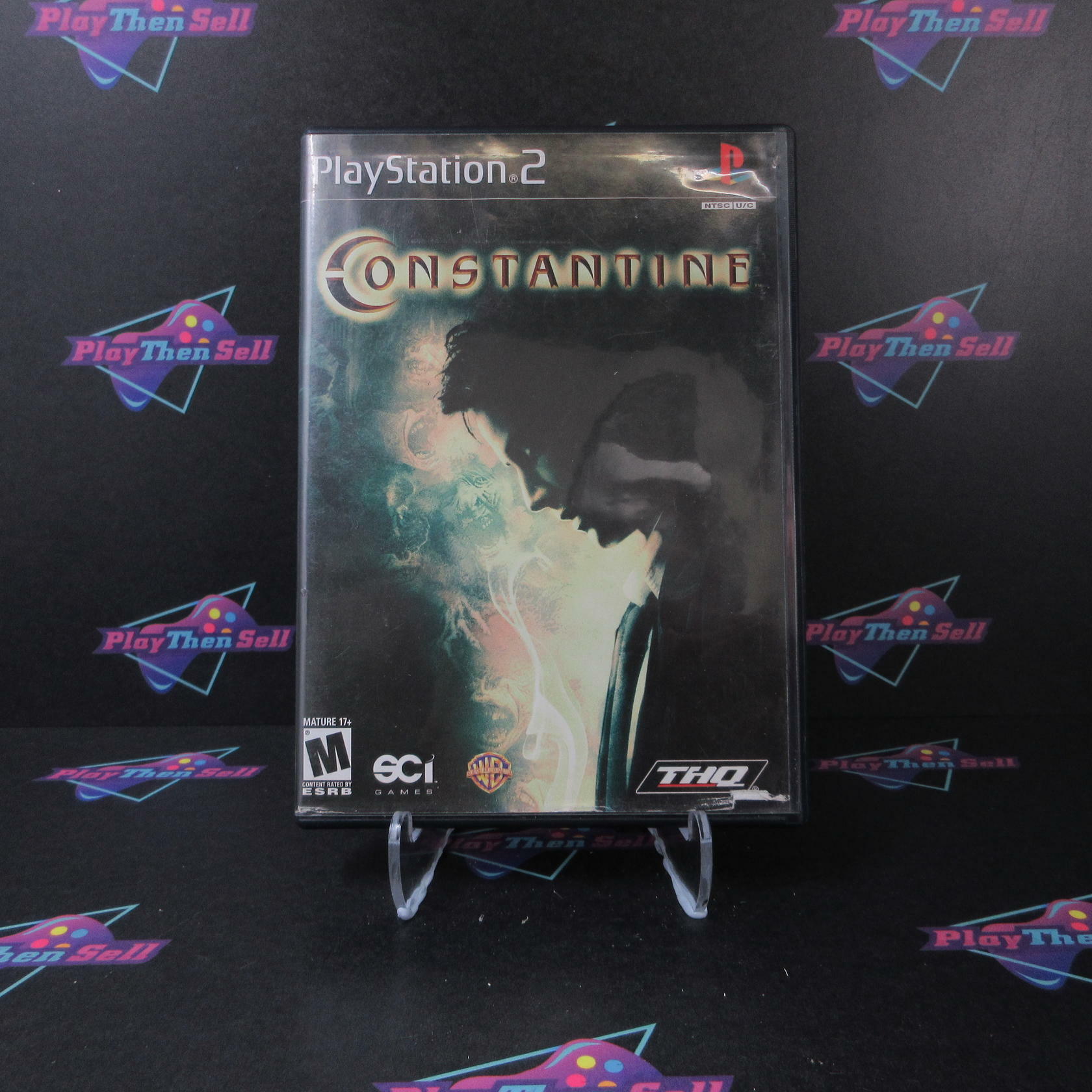 Constantine Rental Art PS2 PlayStation 2 AD/NM - Very Good