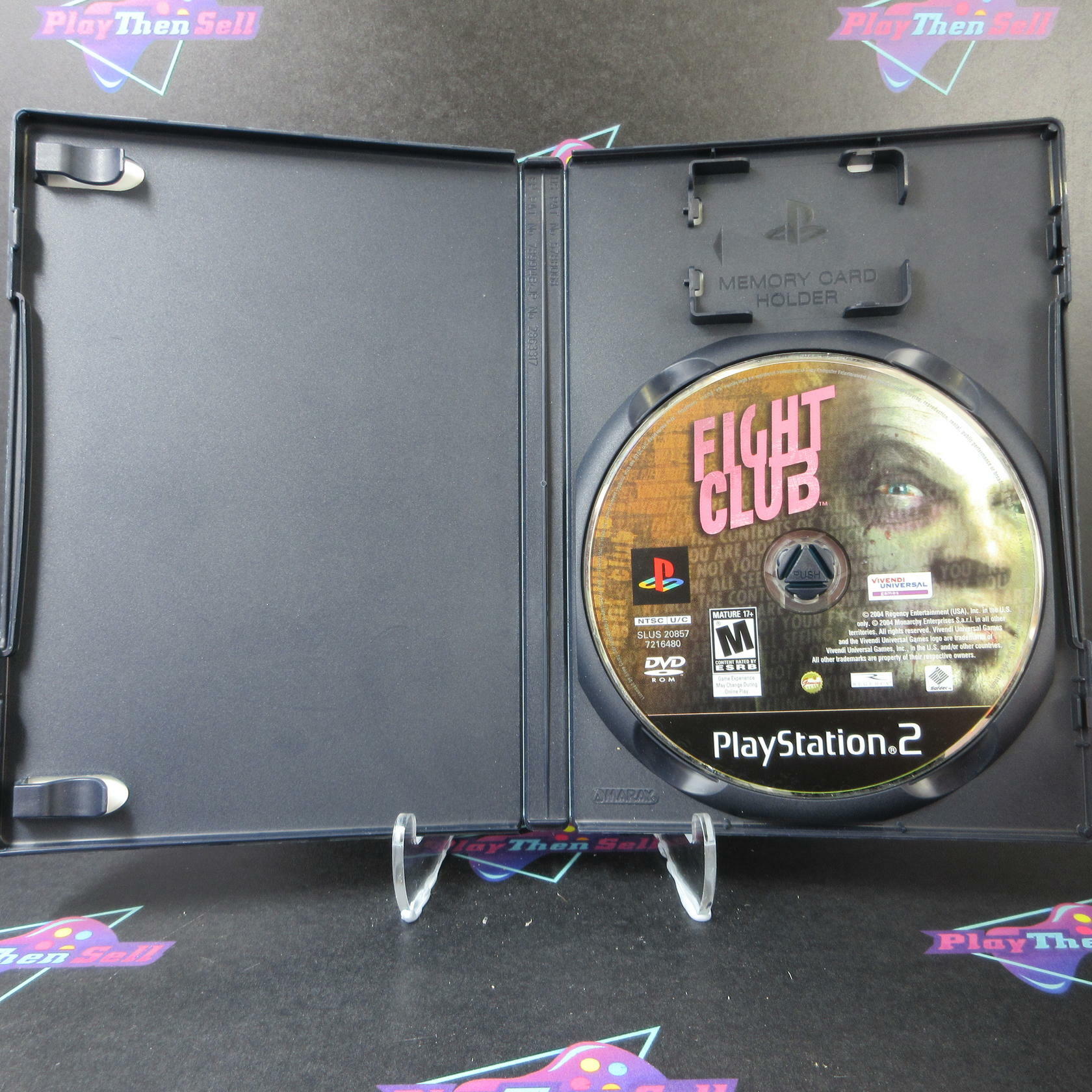 Fight Club Rental Art PS2 PlayStation 2 AD/NM - Very Good