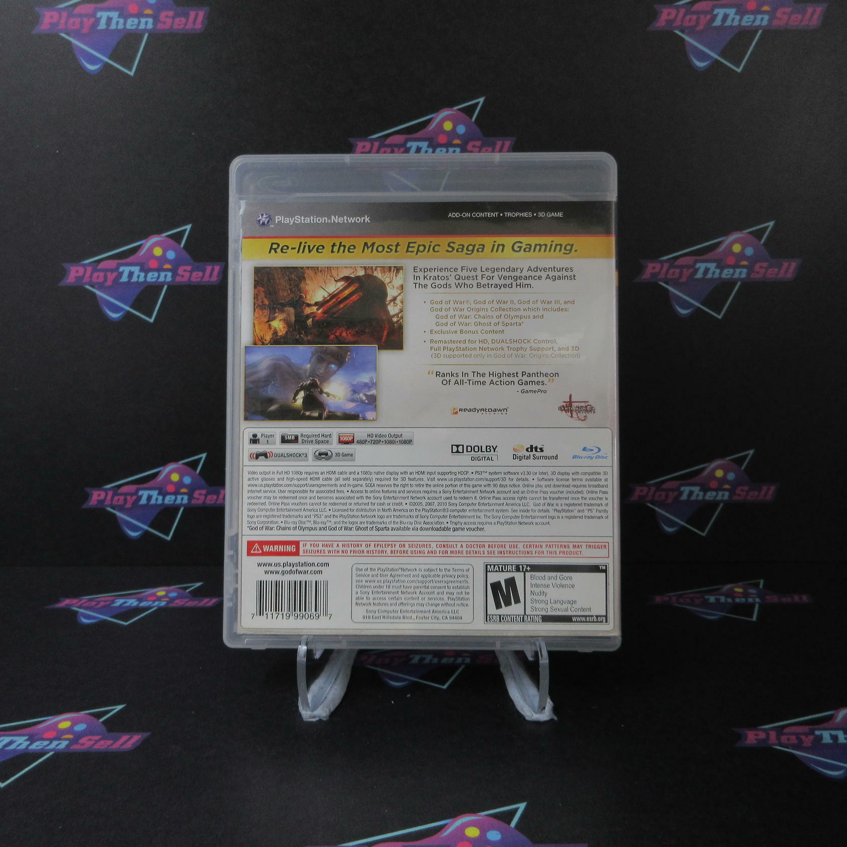 God of War Saga PS3 PlayStation 3 AD Complete CIB - Very Good