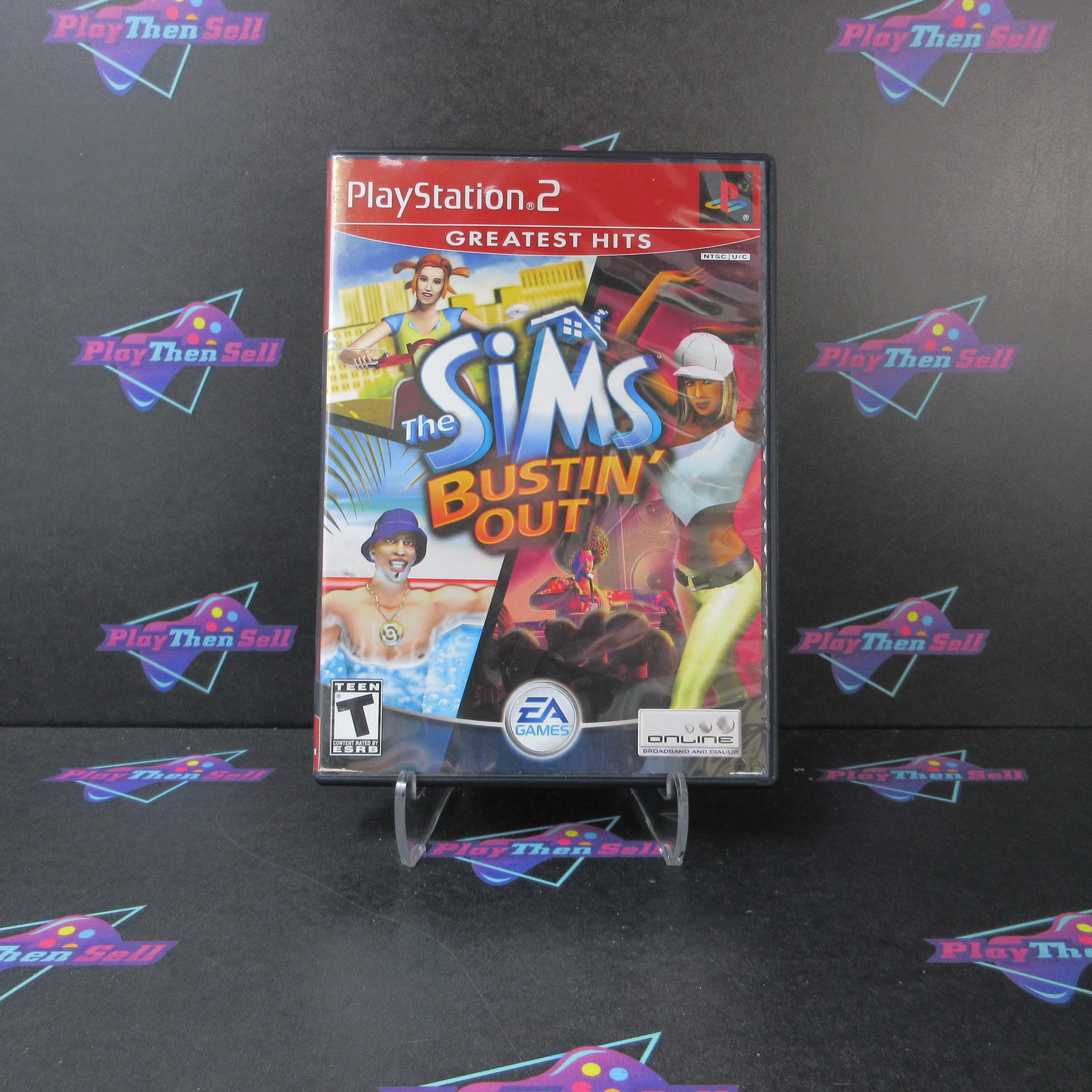 The Sims Bustin' Out GH PS2 PlayStation 2 AD Complete CIB - Very Good