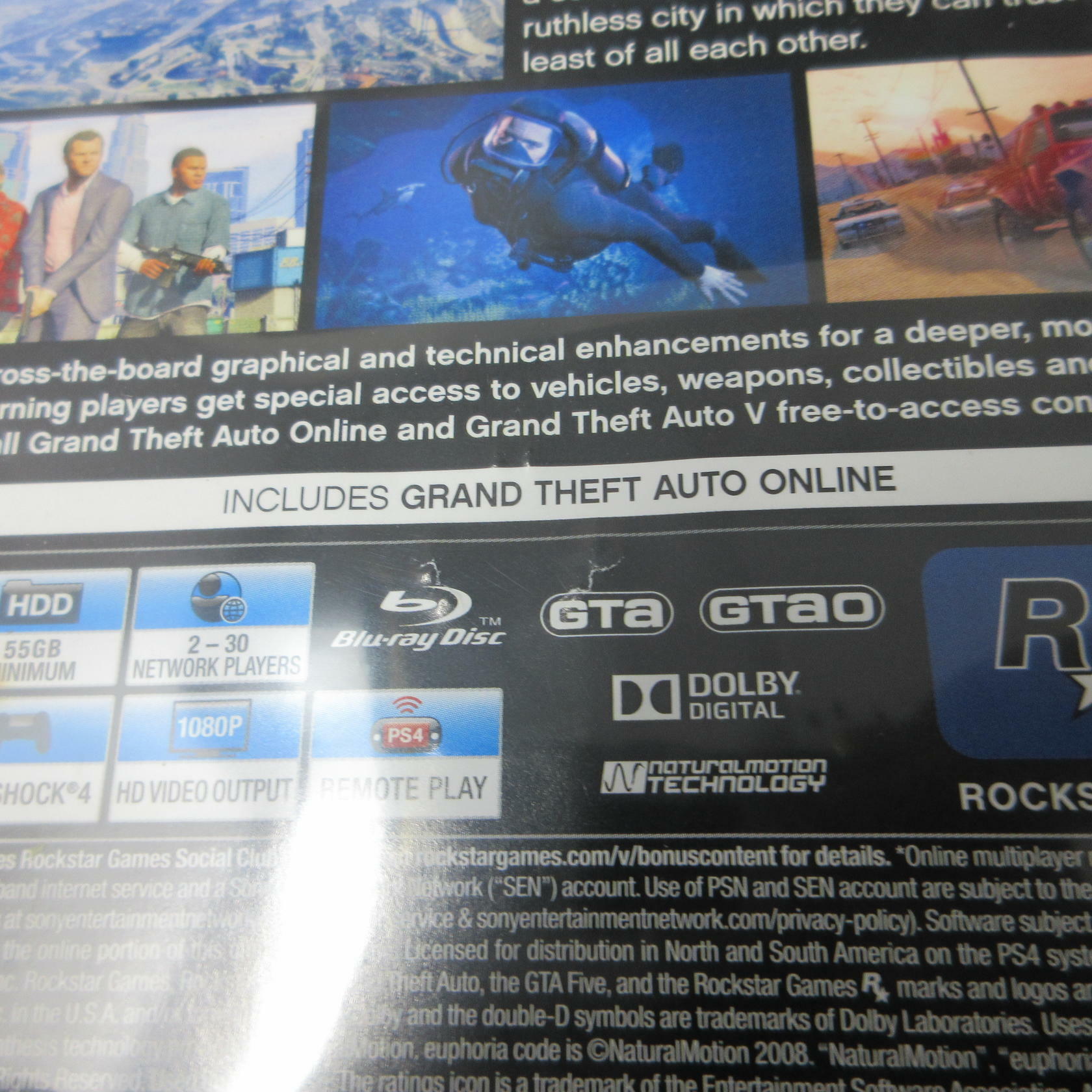 Grand Theft Auto V PlayStation 4 PS4 AD/DD Complete CIB - Very Good