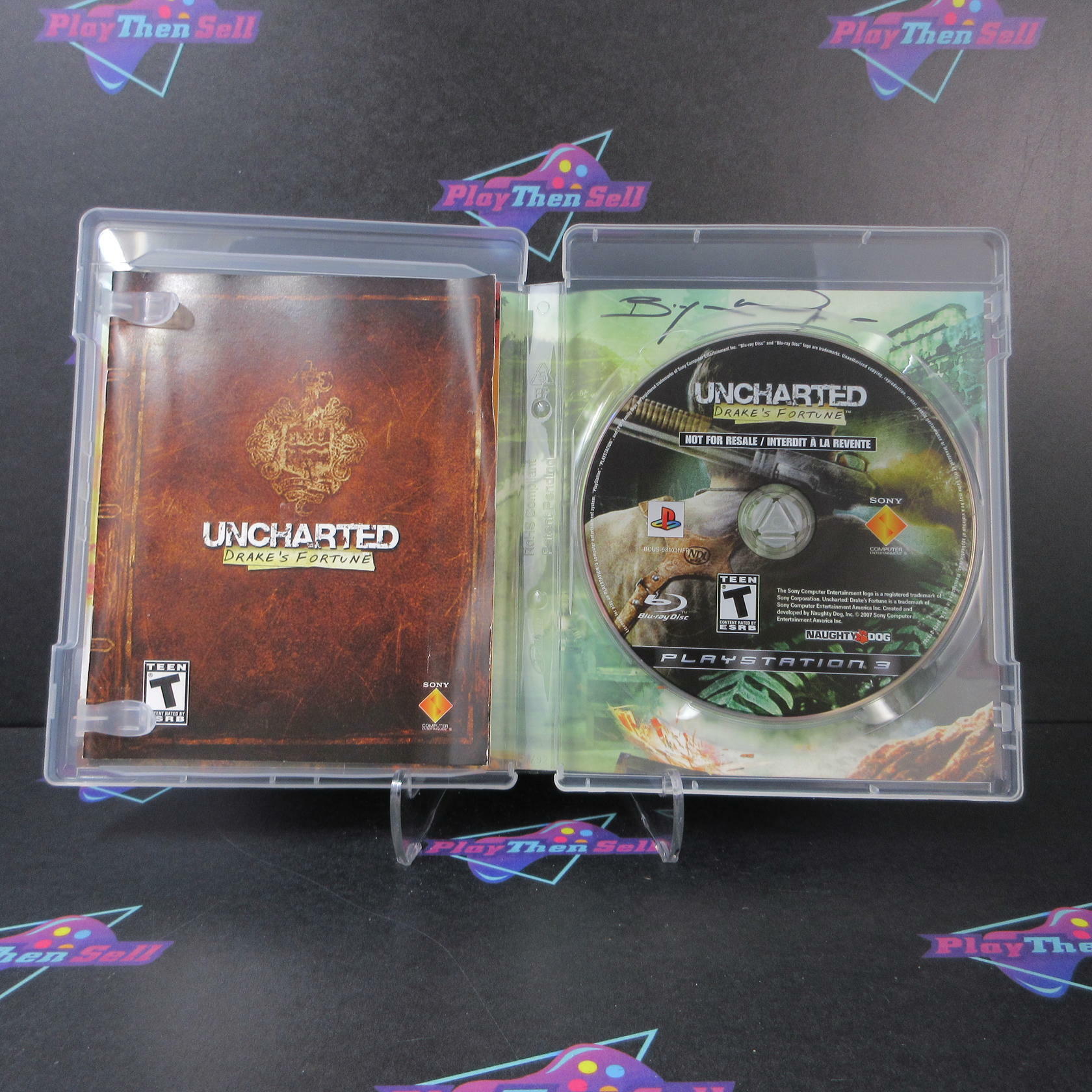 Uncharted Drake's Fortune + Reg Card PS3 PlayStation 3 AD/MD Complete CIB - Very Good