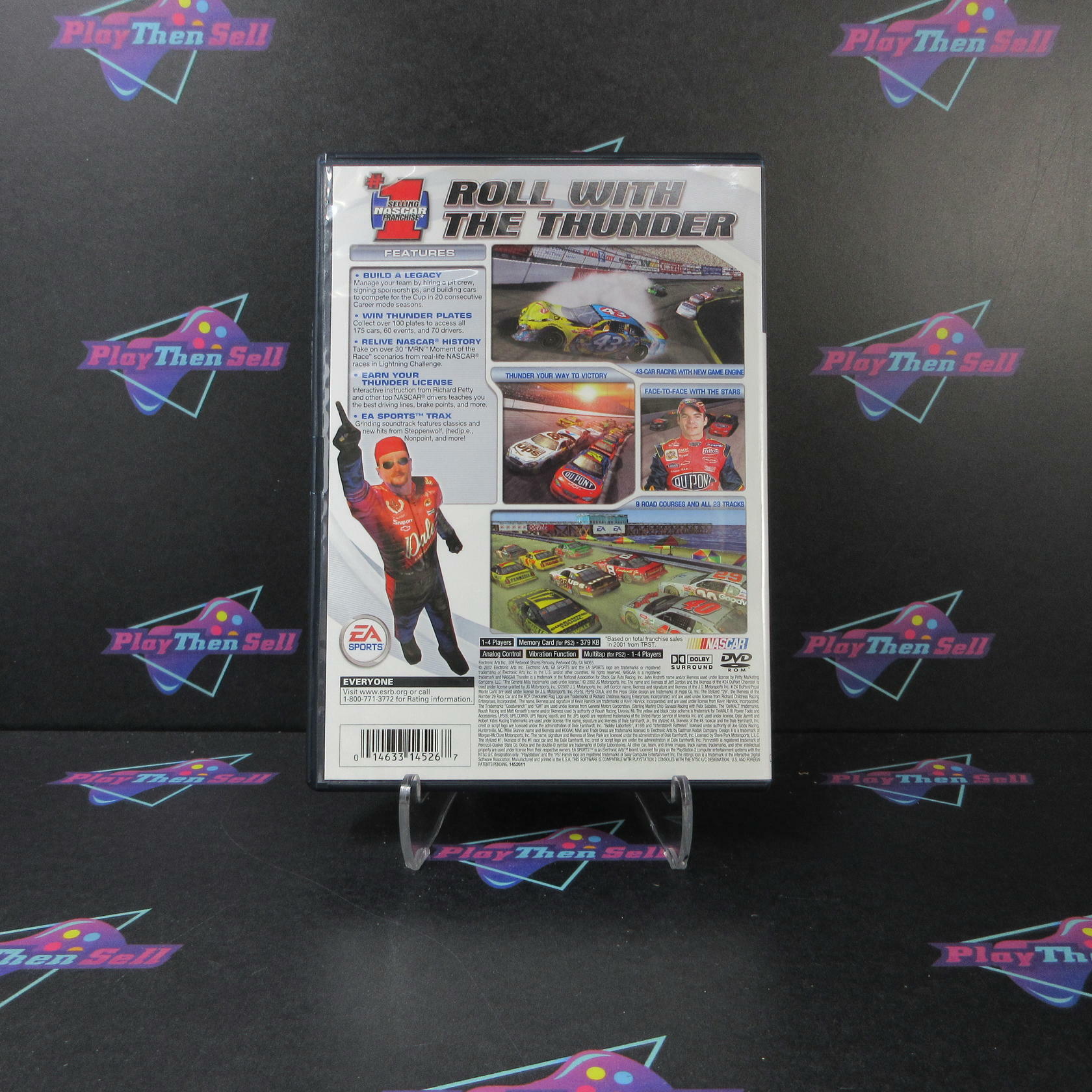 NASCAR Thunder 2003 PS2 PlayStation 2 AD Complete CIB - Very Good