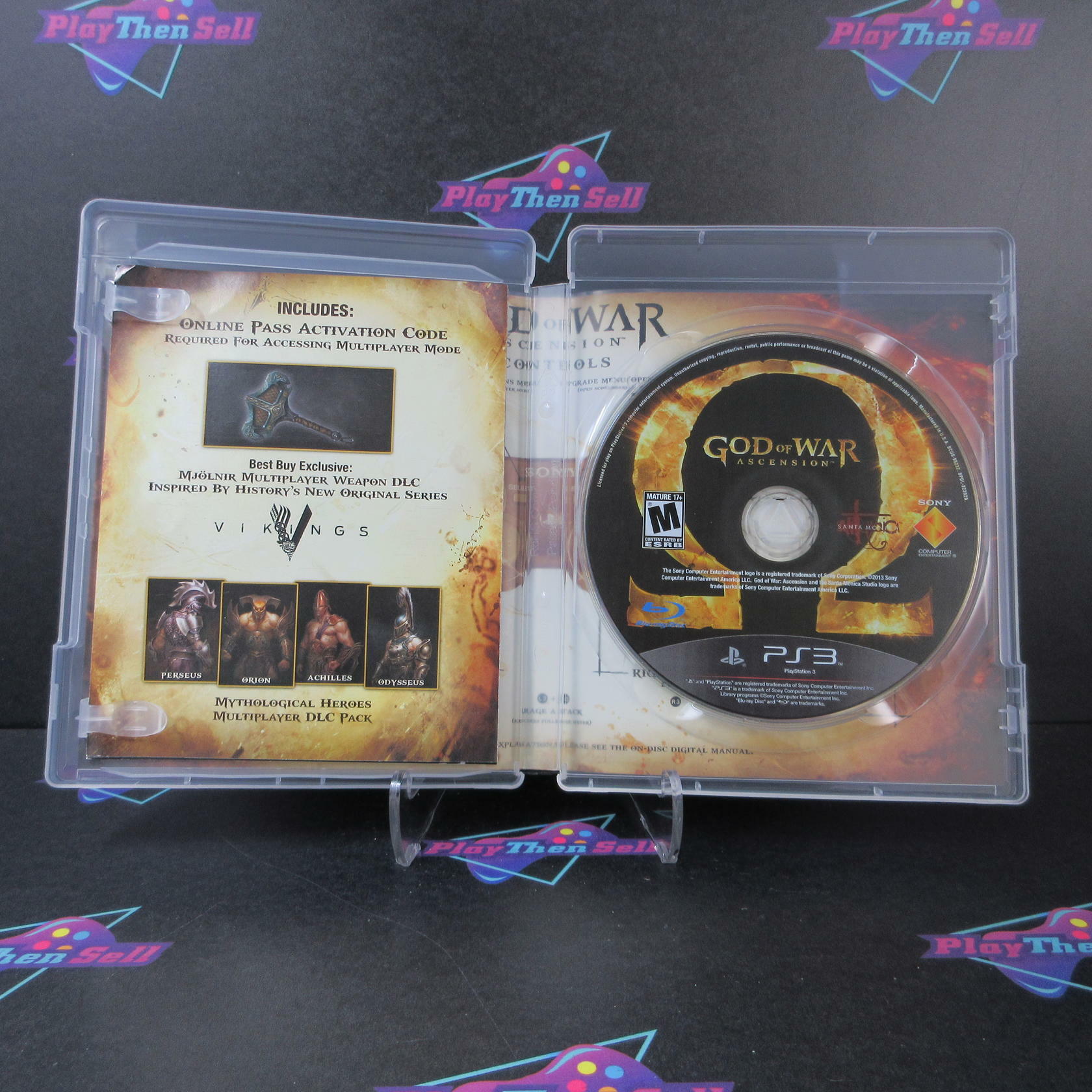 God of War Ascension PS3 PlayStation 3 AD Complete CIB - Very Good