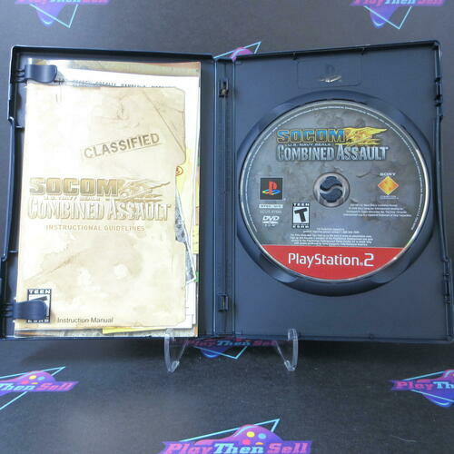 SOCOM US Navy Seals Combined Assault PS2 PlayStation 2 GH - Like New