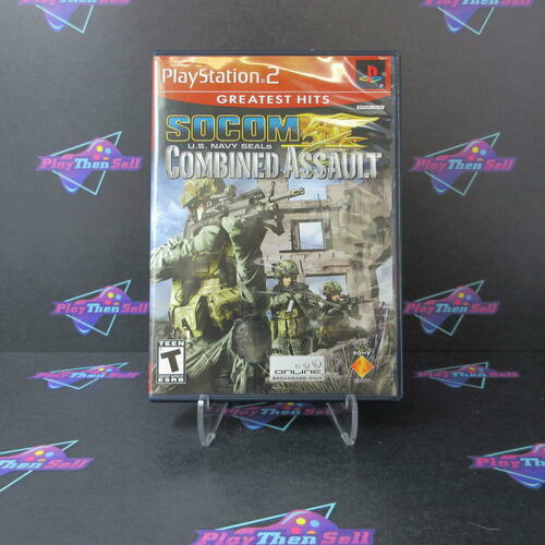 SOCOM US Navy Seals Combined Assault PS2 PlayStation 2 GH - Like New