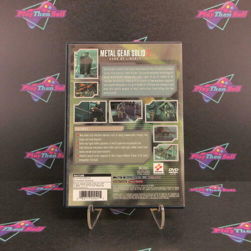 Metal Gear Solid 2 Sons of Liberty PS2 PlayStation 2 - Like New