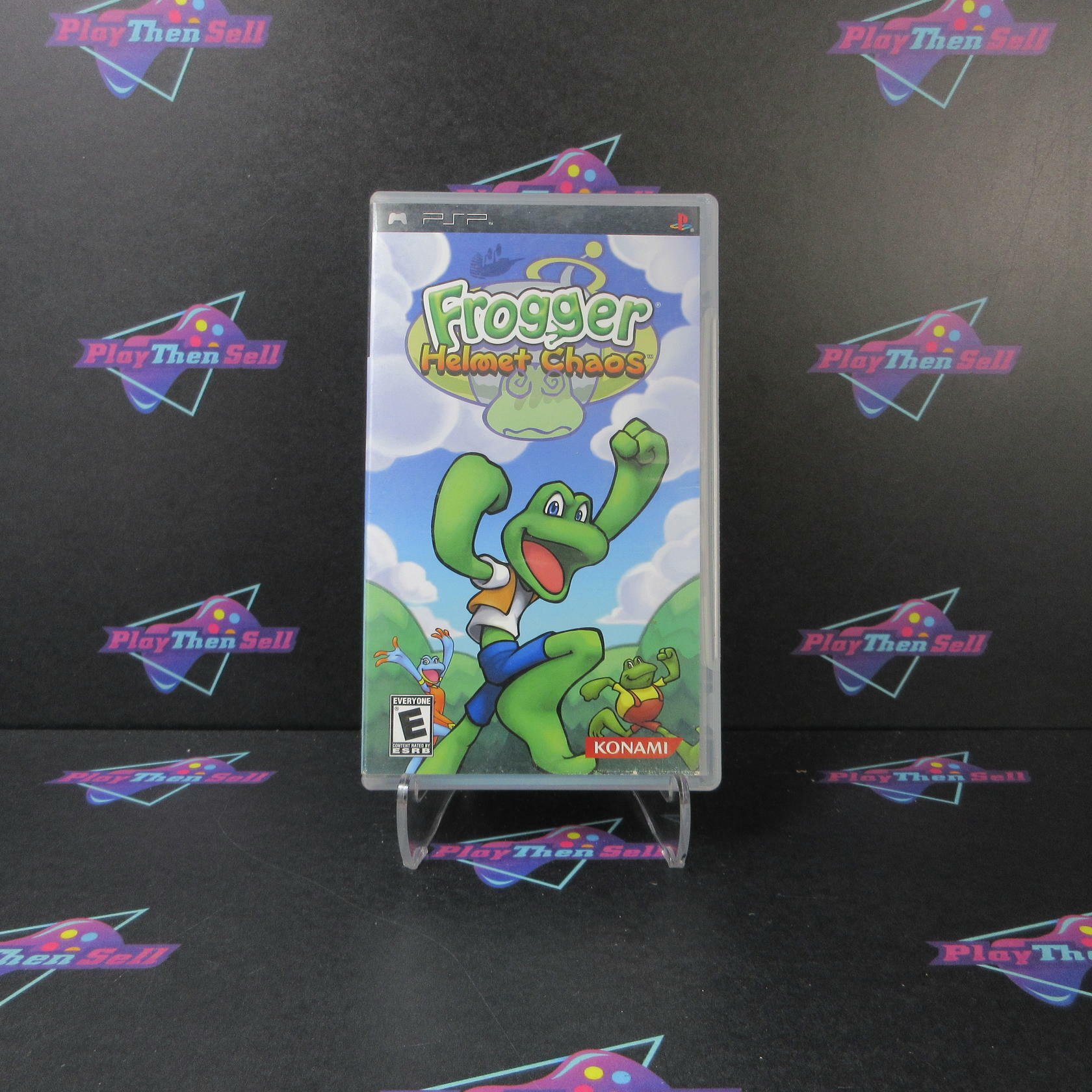 Frogger Helmet Chaos Clear UMD Sony PSP AD/MD Complete CIB - Very Good