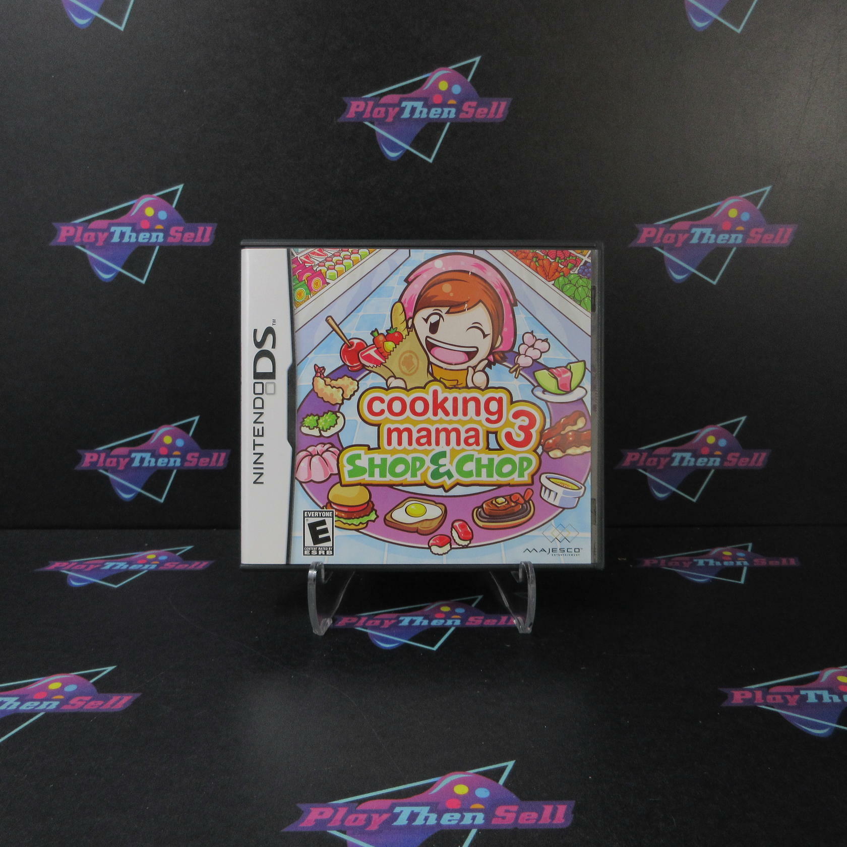 Cooking Mama 3 Shop & Chop Nintendo DS AD/CS Complete CIB - Very Good