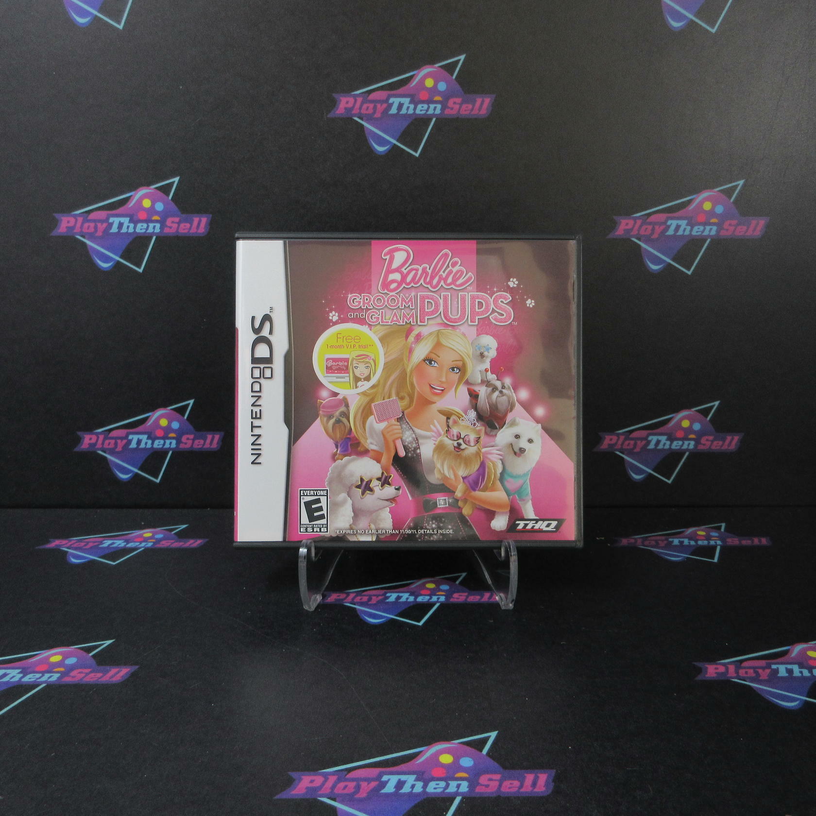 Barbie Groom And Glam Pup Nintendo DS + Sleeve - Like New