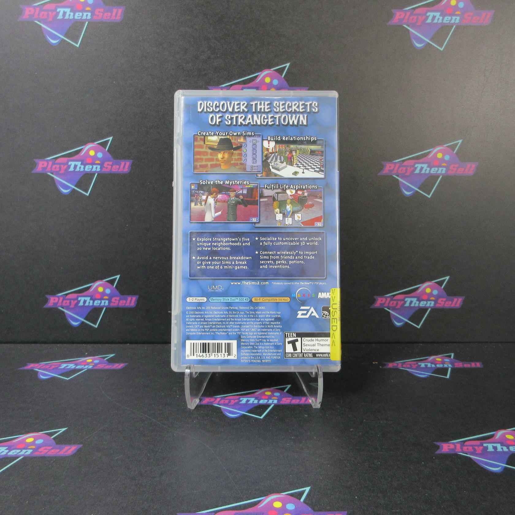 The Sims 2 Clear UMD Sony PSP AD/NM - Very Good