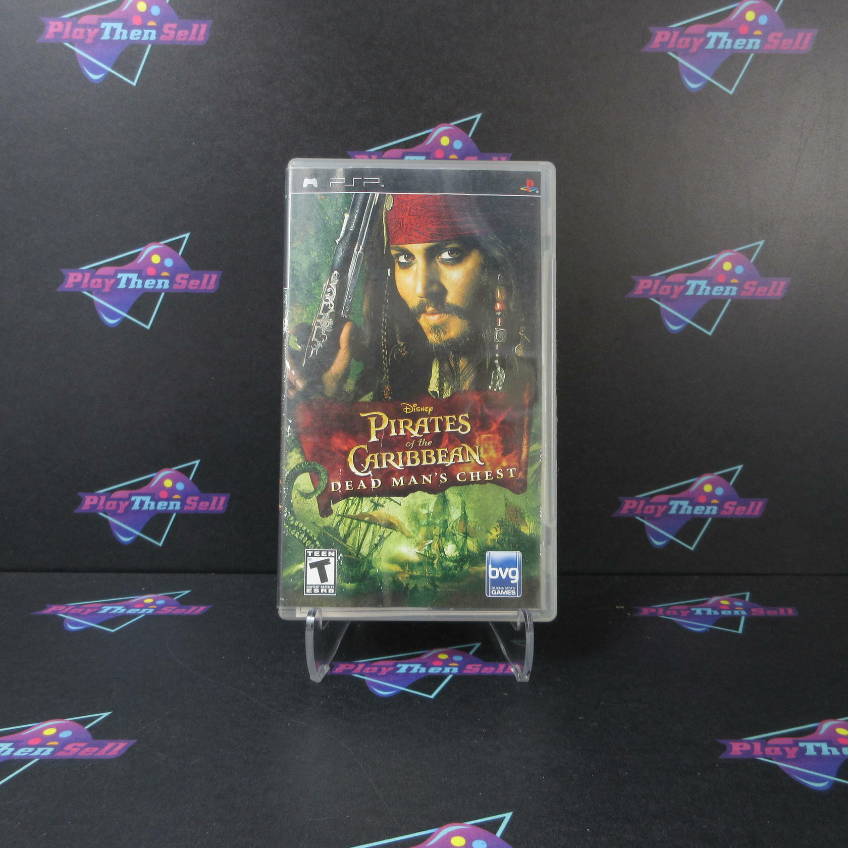 Pirates of the Caribbean Dead Man's Chest + Reg Card Sony PSP AD Complete CIB - Very Good